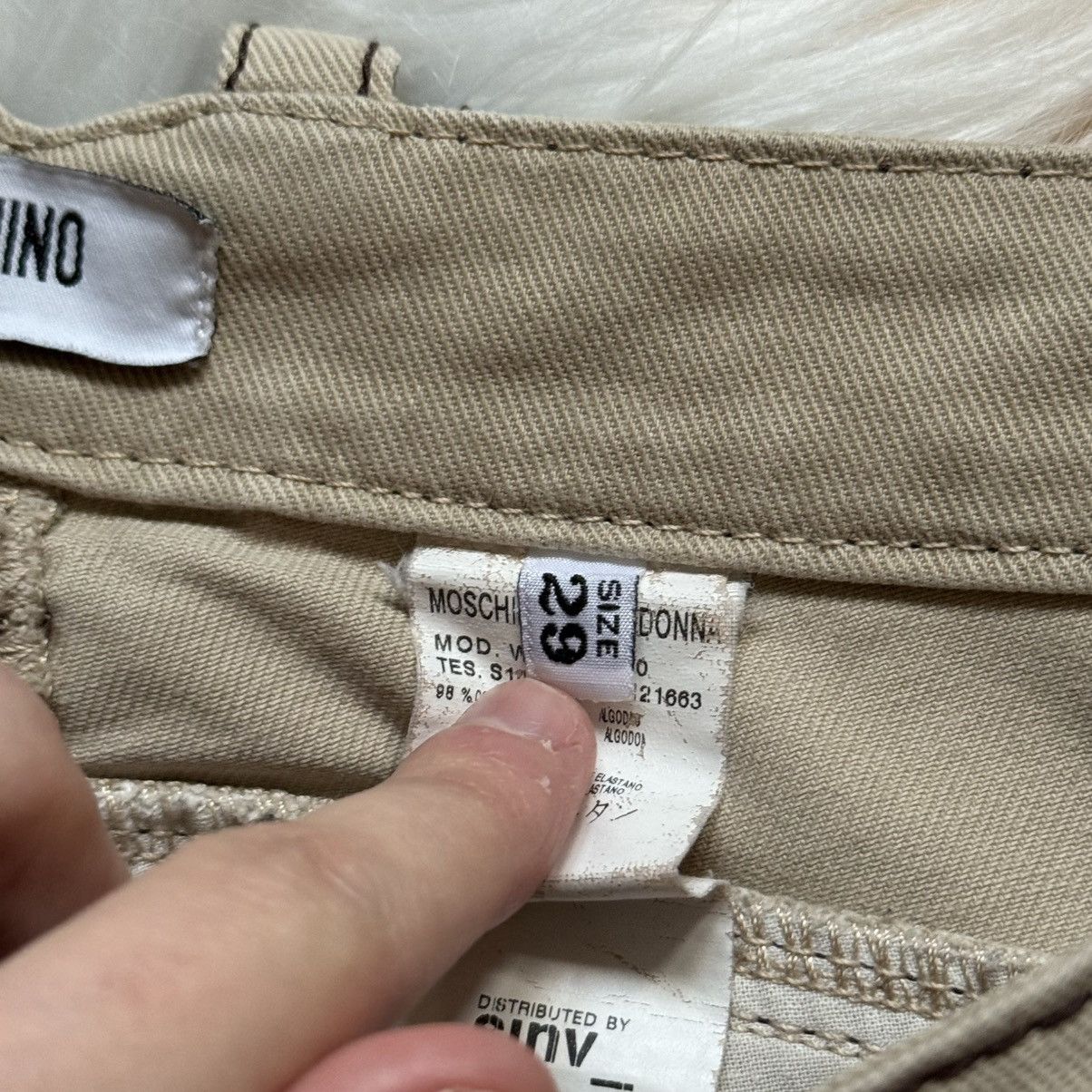 Moschino 📌 Crazy Moschino Vintage Jeans Donna Y2K Size 29" - 10 Thumbnail