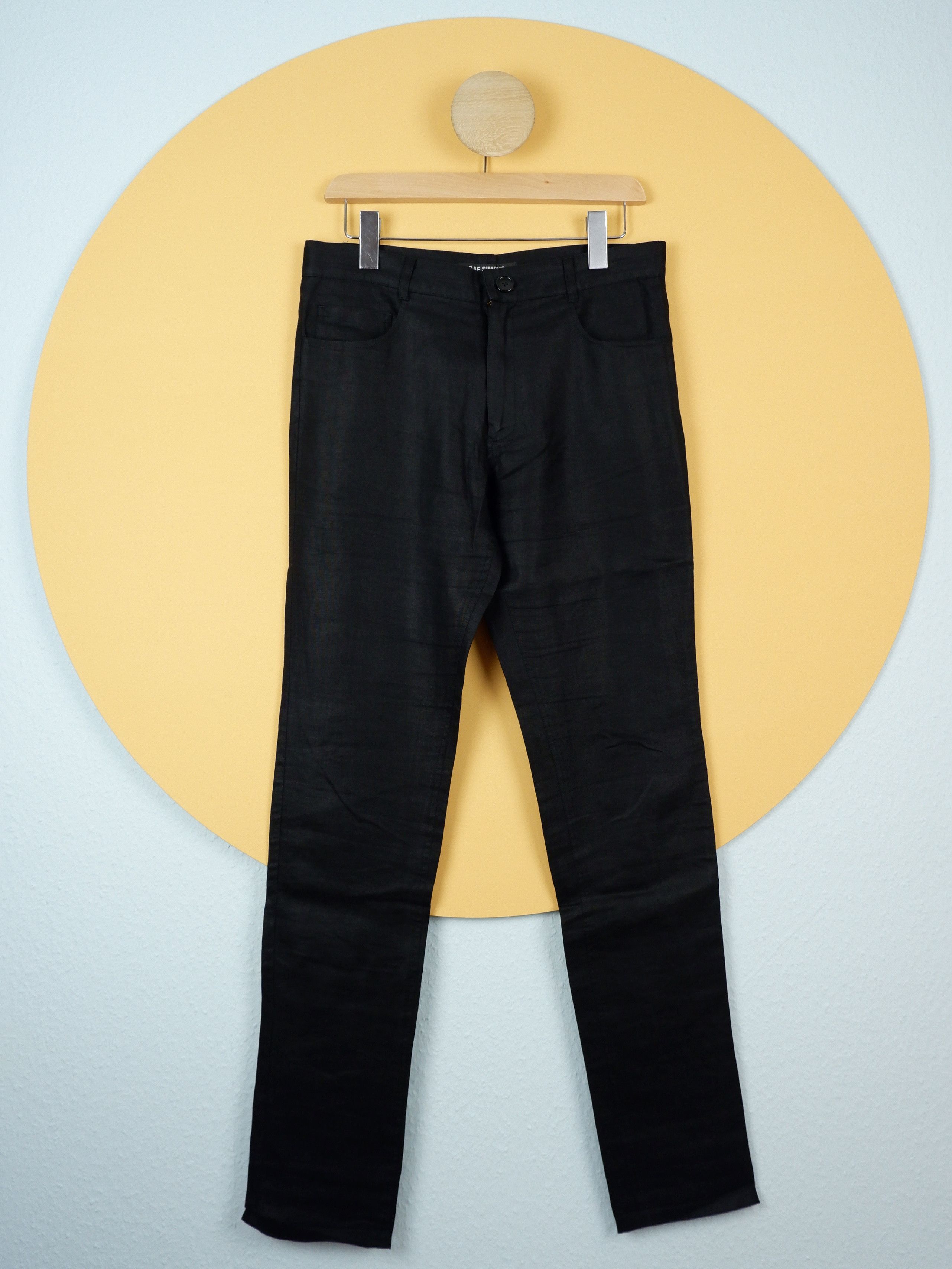 Raf Simons Last drop! Raf Simons narrow fit 5-pocket linen pants Size US 30 / EU 46 - 1 Thumbnail