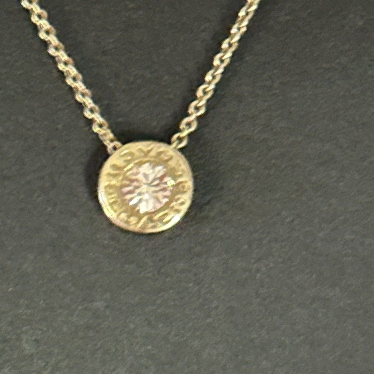 Coach Coach gold tone crystal logo pendant necklace Size ONE SIZE - 6 Thumbnail