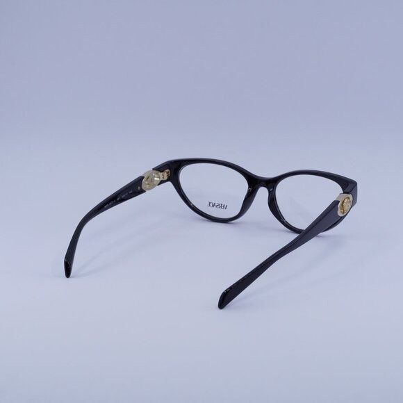 Versace Versace VE3372U GB1 Eyeglasses Shiny Black 54mm Cat Eye Size ONE SIZE - 4 Thumbnail