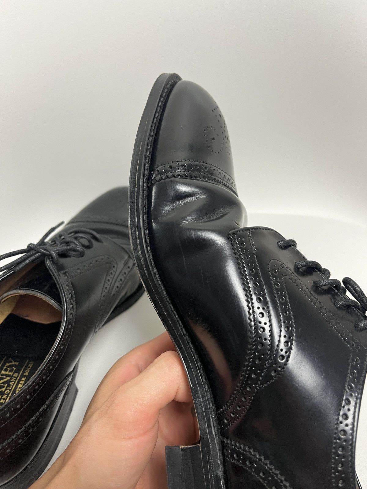 Cheaney Vintage Joseph Cheaney Oxford Brogue Shoes Calf Leather UK 9 Size US 9 / EU 42 - 18 Thumbnail