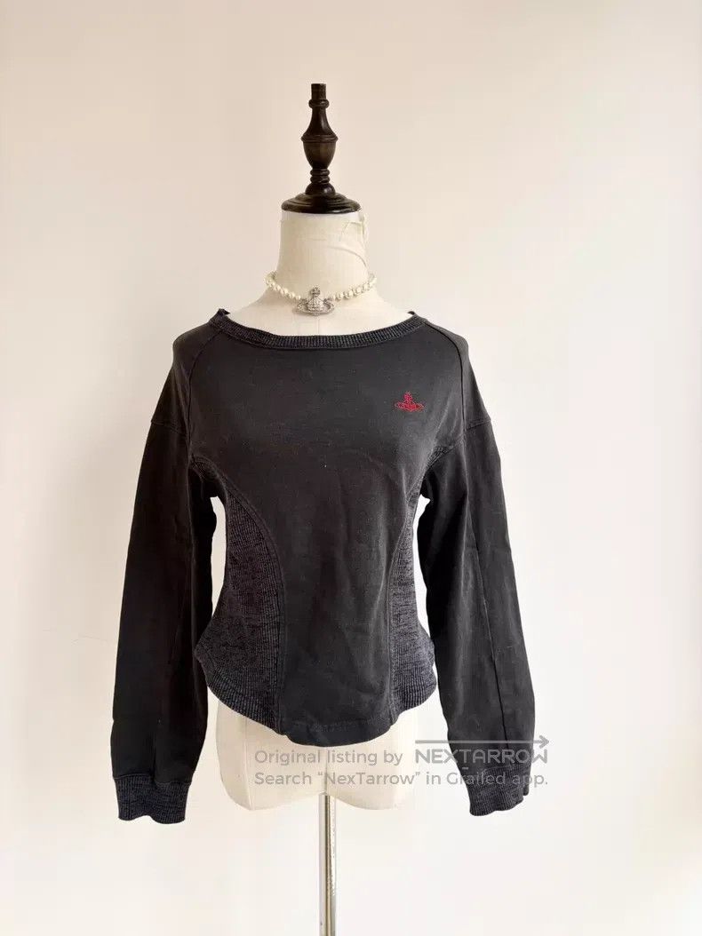 Vivienne Westwood Vivienne Westwood Vintage Grey Striped Saturn Hooded Sweat Size ONE SIZE - 1 Thumbnail