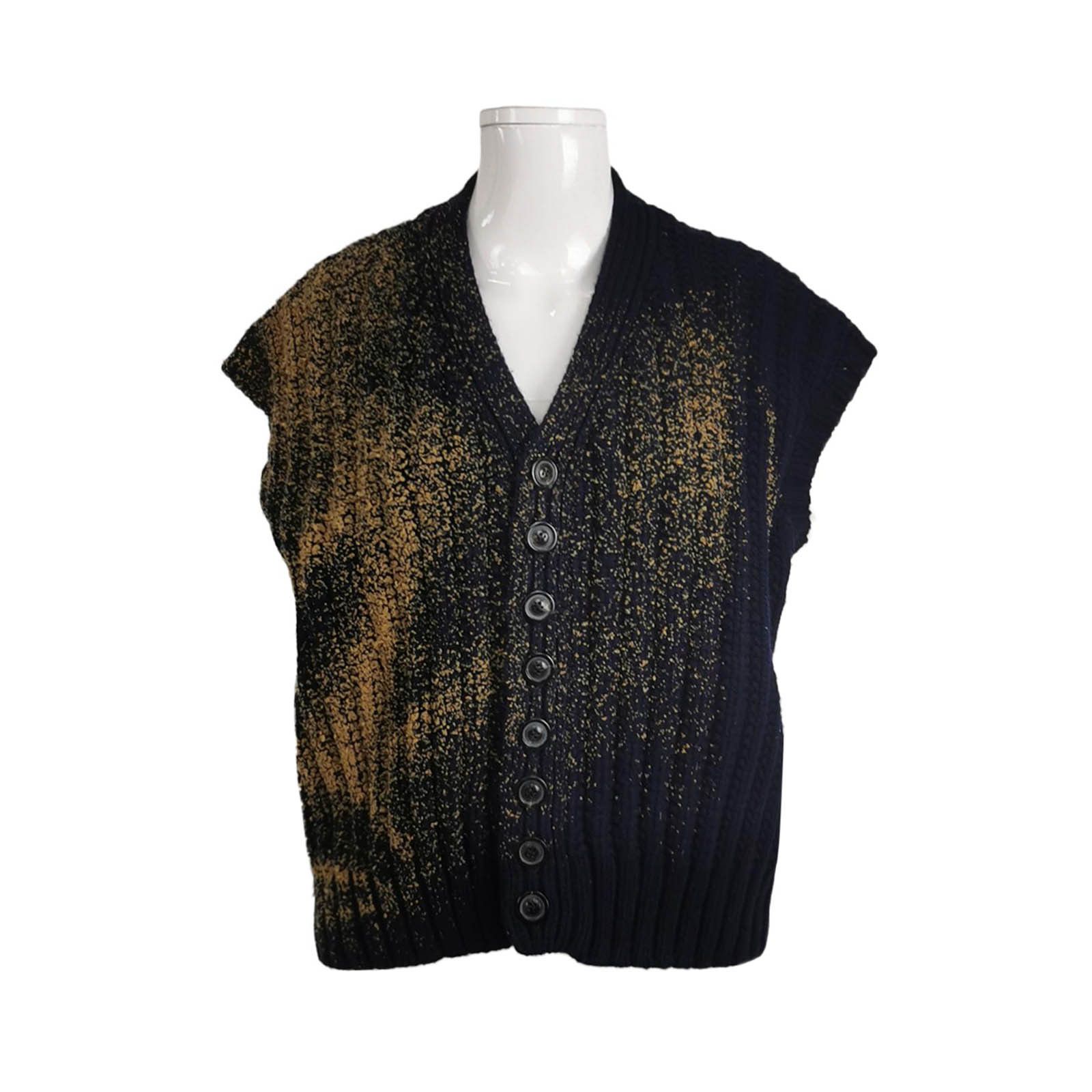 Maison Margiela Maison Margiela Flocked Knit Vest Size S Size US S / EU 44-46 / 1 - 1 Thumbnail