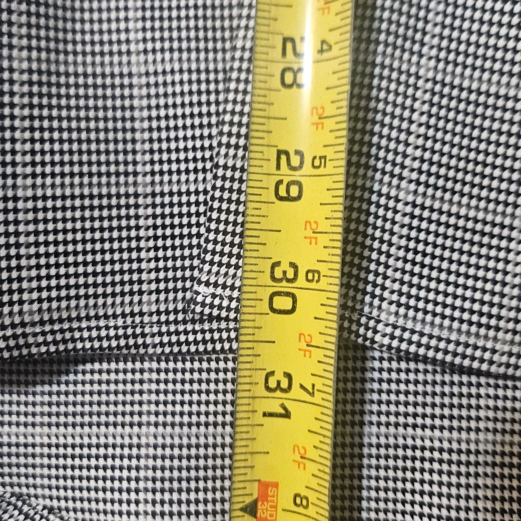 Eton Eton Mens Dress Shirt Gray Checkered Houndstooth Size 16.5x42 Size 46R - 6 Thumbnail