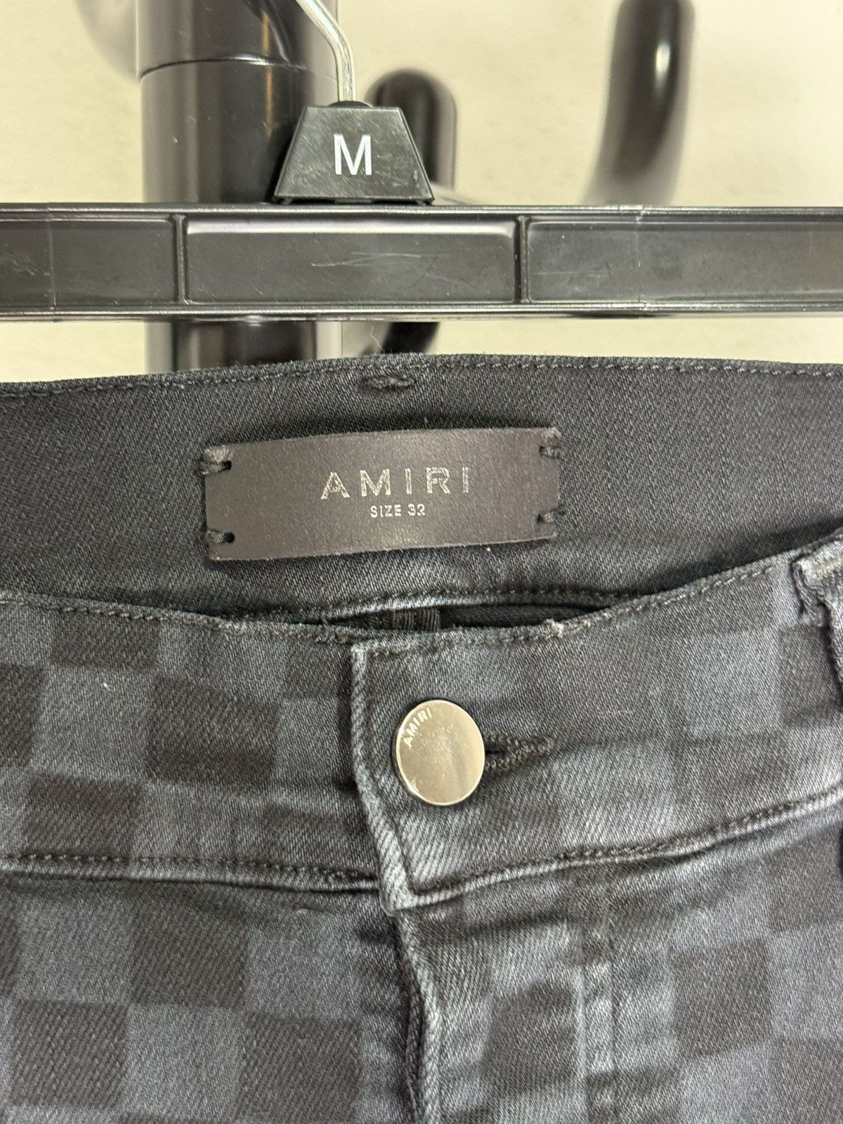 Amiri Amiri Thrasher Skinny-Fit Checkered Stretch-Denim Size US 32 / EU 48 - 3 Thumbnail