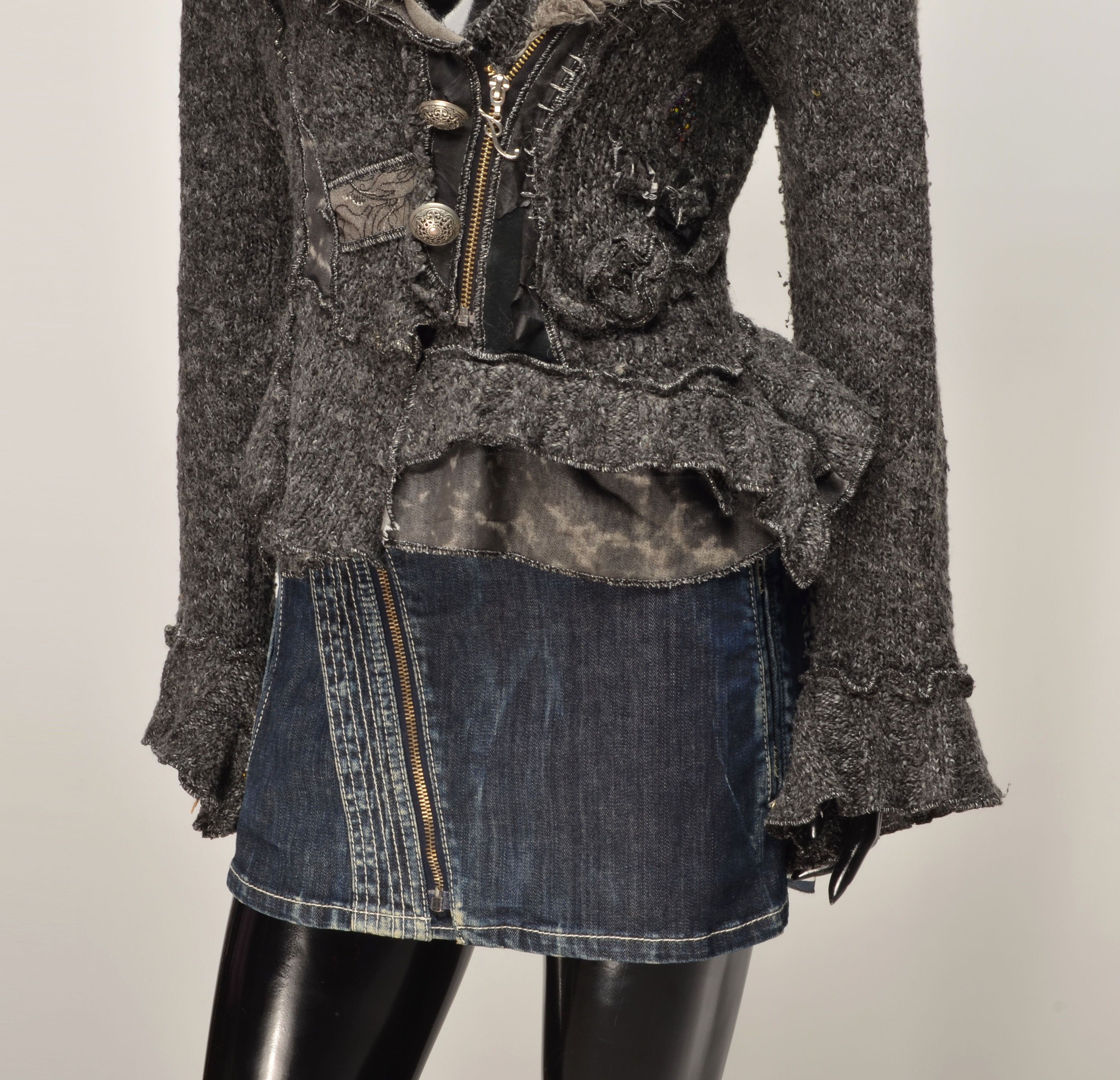 Vintage Vintage Juju & Christine Y2K Grunge Whimsigoth Cardigan Size L / US 10 / IT 46 - 3 Thumbnail