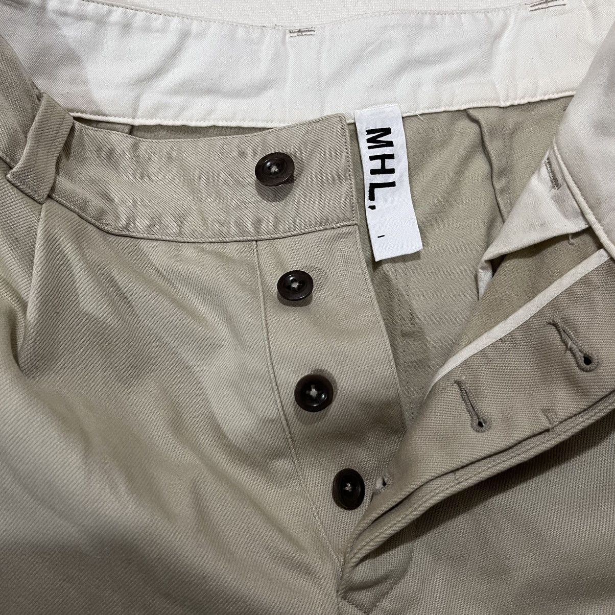 Comme des Garcons Margaret Howell Khaki Cotton Pants Size US 29 - 6 Thumbnail