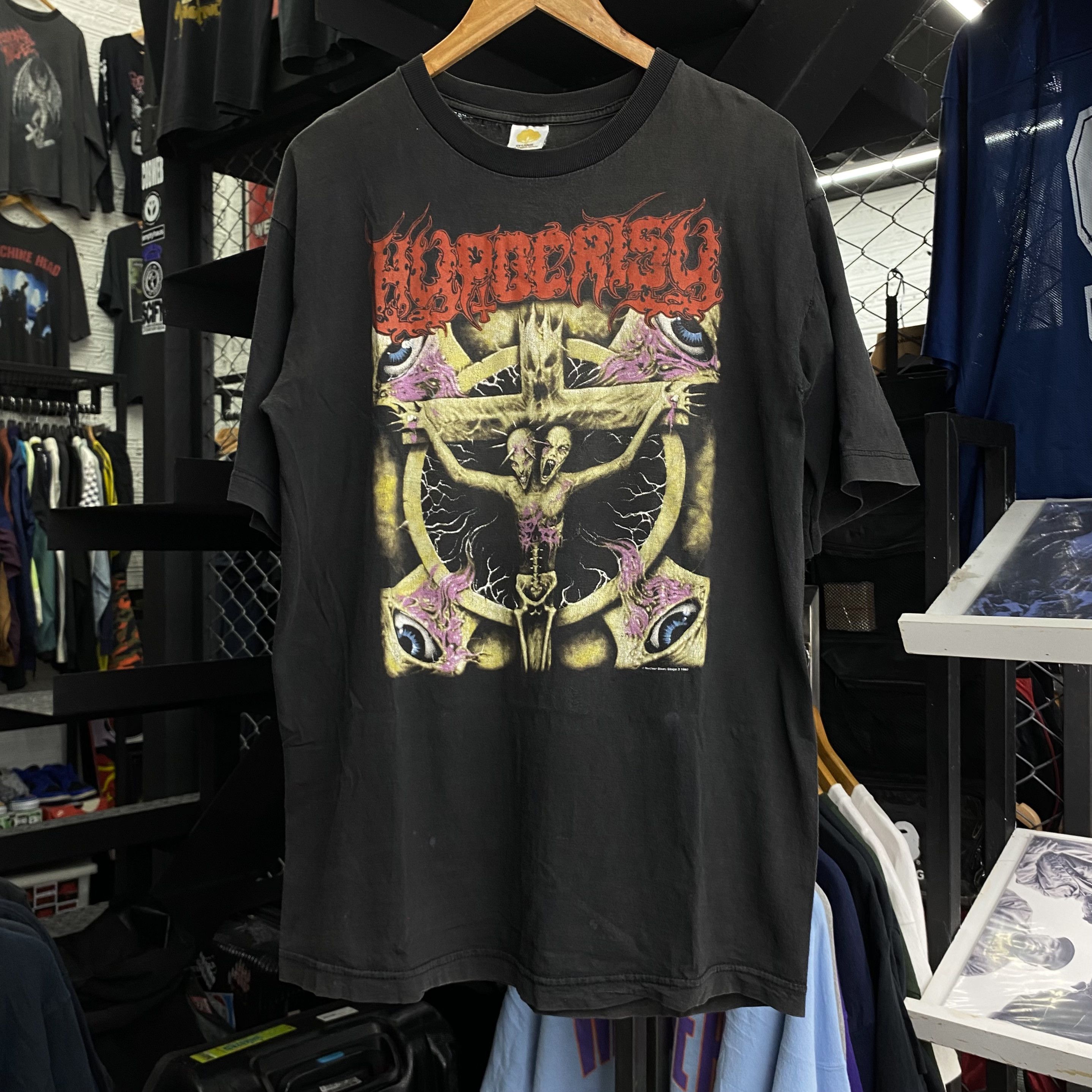 Band Tees HYPOCRISY Vintage 1993 Nuclear Blast Records Size US M / EU 48-50 / 2 - 1 Thumbnail
