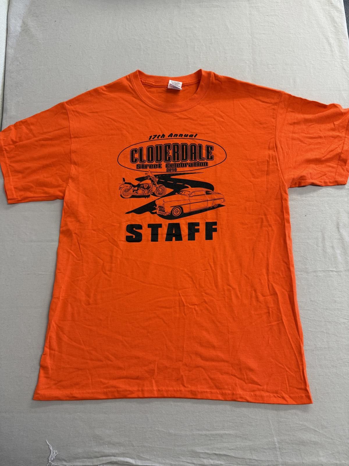 Gildan Cloverdale Car Motorcycle Show T-shirt Event Staff 2010 - L Size US L / EU 52-54 / 3 - 2 Thumbnail