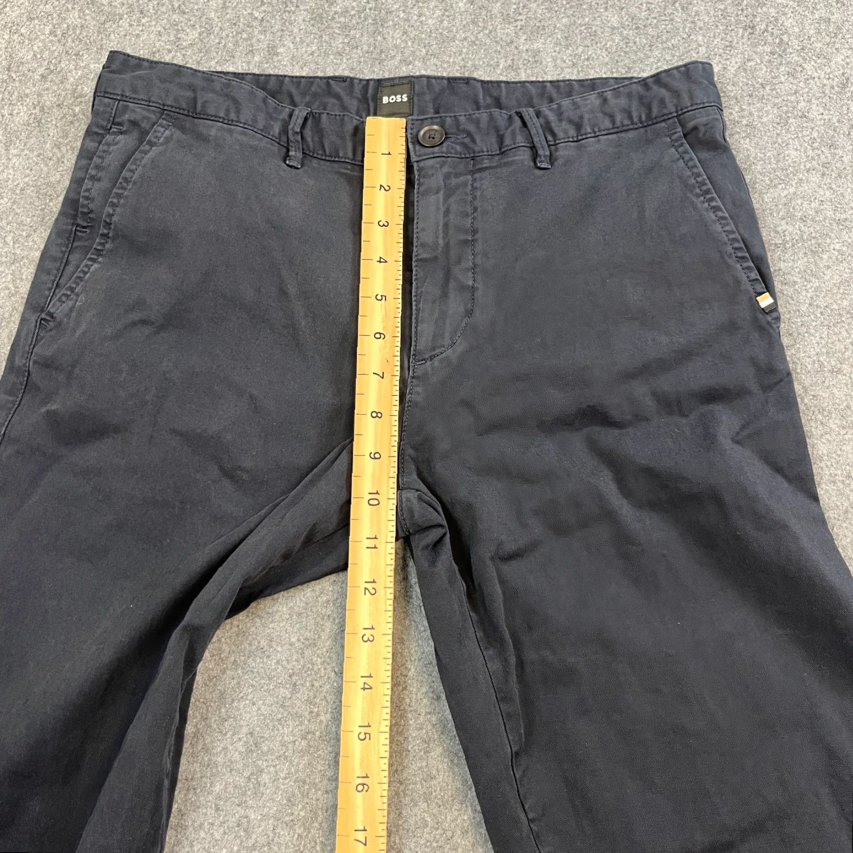 Hugo Boss Hugo Boss Chino Trousers Slim Tapered Fit 32 Blue Stretch Cotton Elasatan 5-Pocket Mens Regular Modern Casual Formal Workwear Pants Size US 32 / EU 48 - 5 Thumbnail