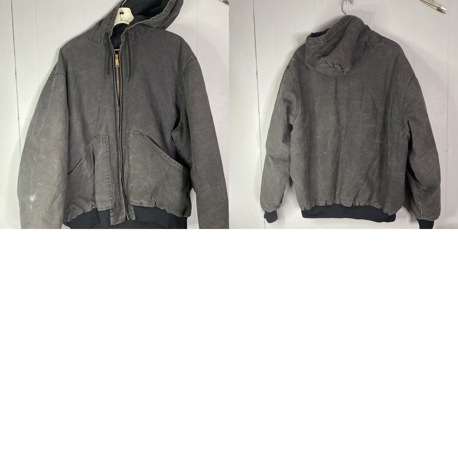 Vintage VINTAGE Duxbak Jacket Mens 2XL Black Hooded Grunge Chore Canvas Faded Size US XXL / EU 58 / 5 - 8 Thumbnail