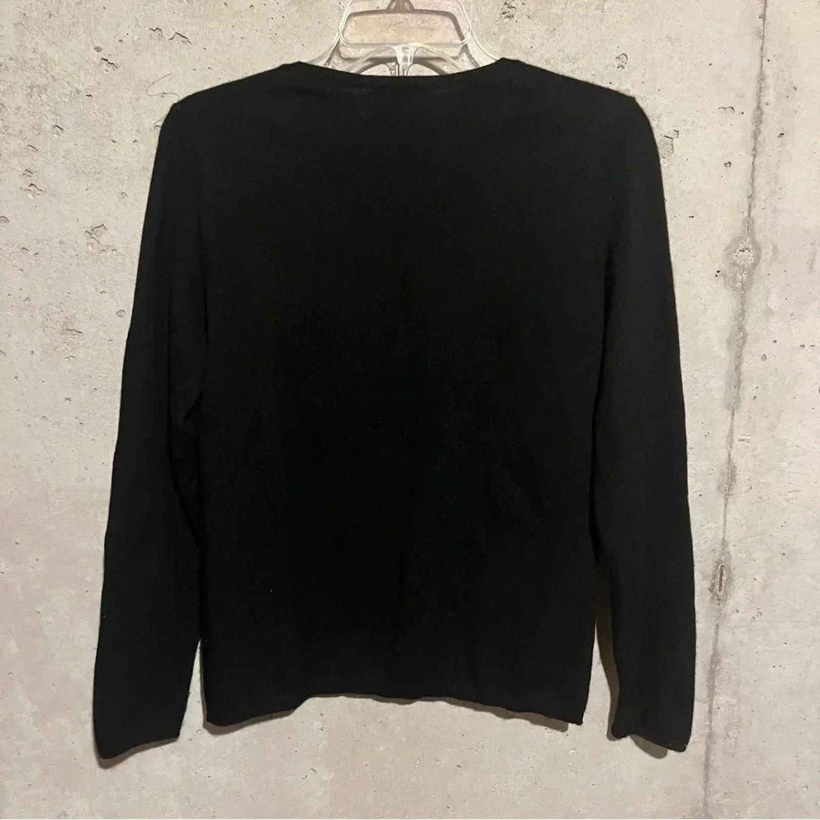 Charter Club Charter Club Cashmere Black Long Sleeve Sweater Medium Size M / US 6-8 / IT 42-44 - 5 Thumbnail