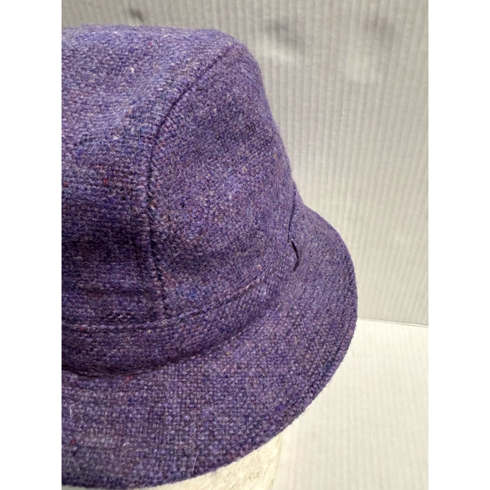 Vintage VINTAGE Bunratty Irish Tweed Walking Hat S Purple Wool Bucket Hat Men - 100% Wool, Tweed, Lined, Made Ireland, Classic, Fall Winter Spring, Casual Size ONE SIZE - 7 Thumbnail
