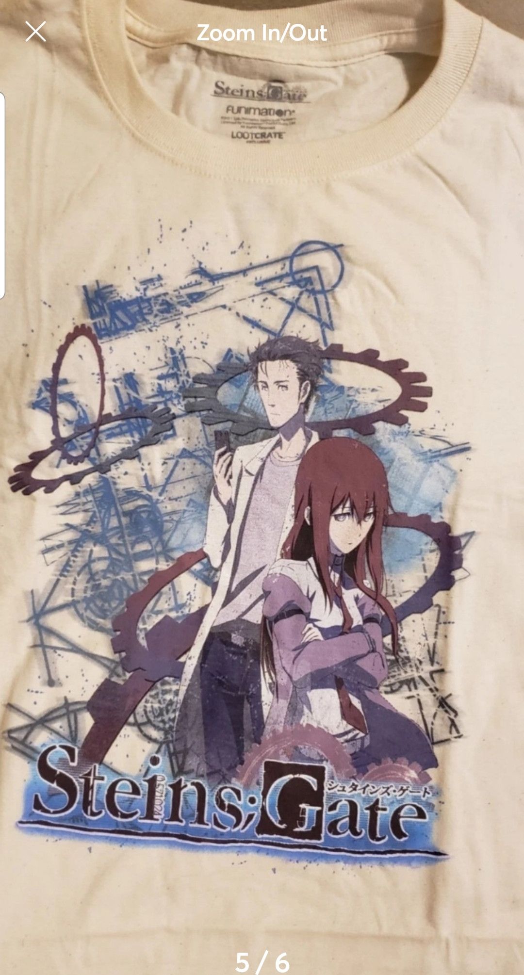 Other RARE ANIME SERIES T-SHIRT STEIN'S GATE TIME COGS GRAPHIC L Size US L / EU 52-54 / 3 - 3 Thumbnail