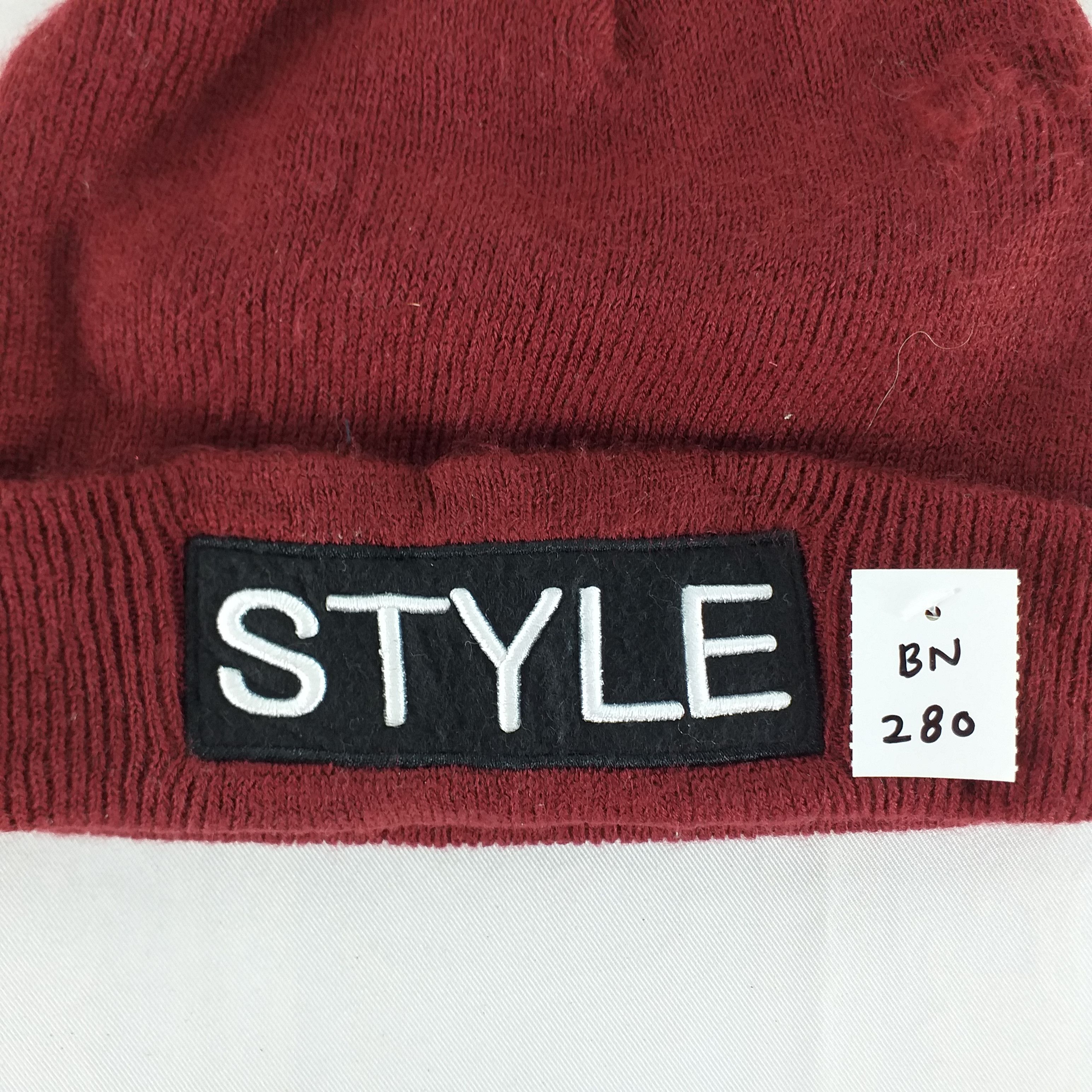 Japanese Brand Style Embroidery Snow Cap Hat Beanie -BN280 Size ONE SIZE - 4 Thumbnail