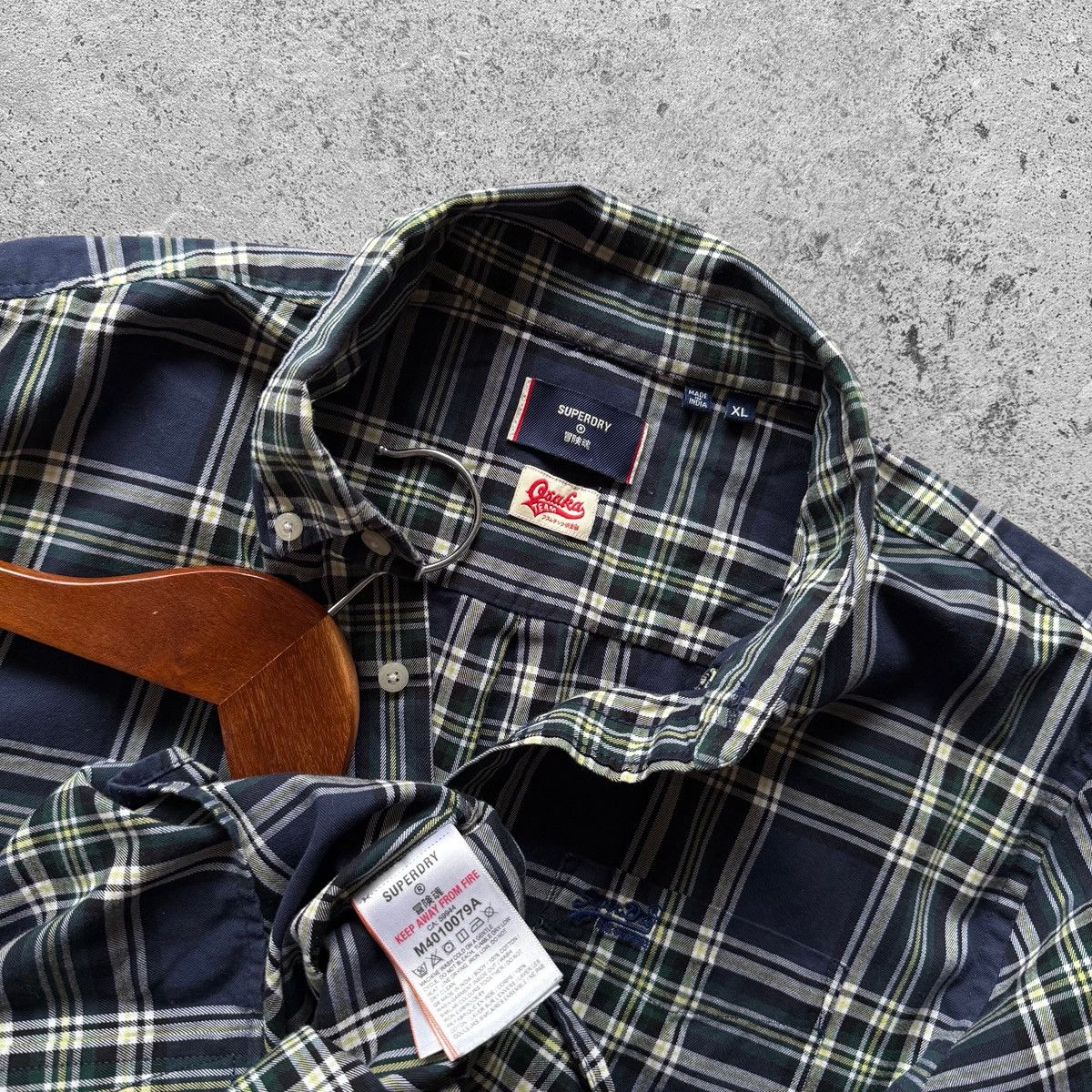 Superdry SuperDry Osaka Classic London Plaid LS Button Down Shirt Size US XL / EU 56 / 4 - 4 Thumbnail