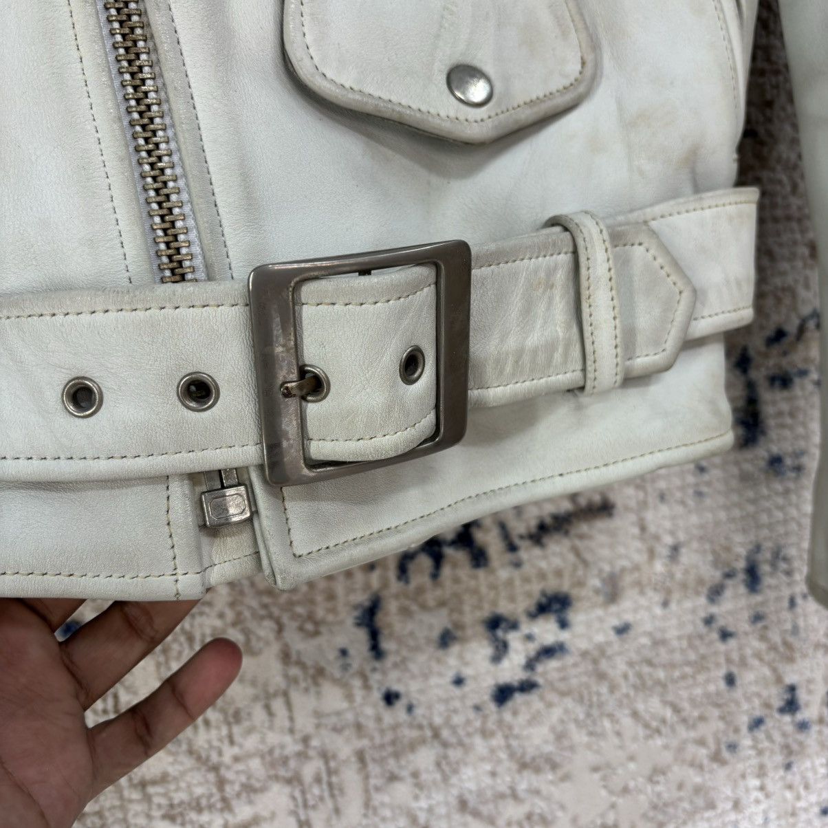 Genuine Leather 🔥Vintage FREEDOM Bikers Leather Jacket Size US S / EU 44-46 / 1 - 8 Thumbnail