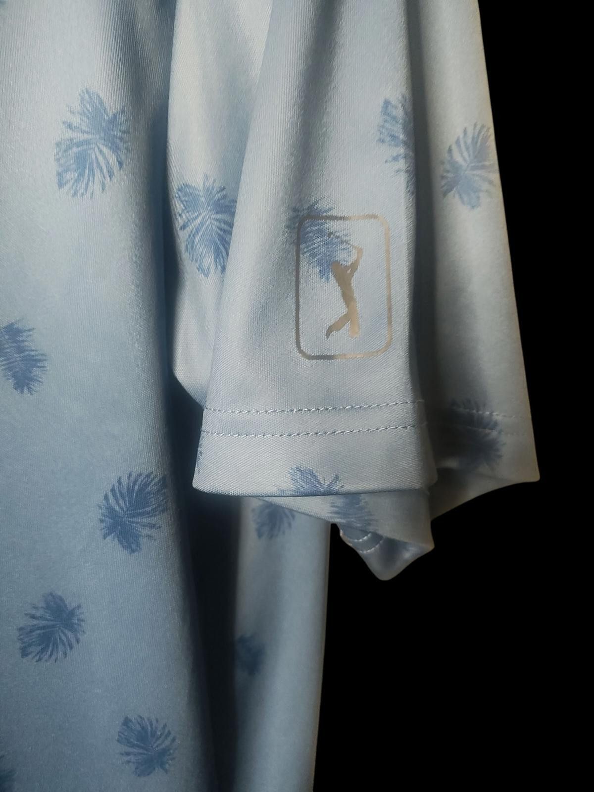 PGA Tour PGA Tour Men's Light Blue Short Sleeve Polo Shirt Size US L / EU 52-54 / 3 - 6 Thumbnail