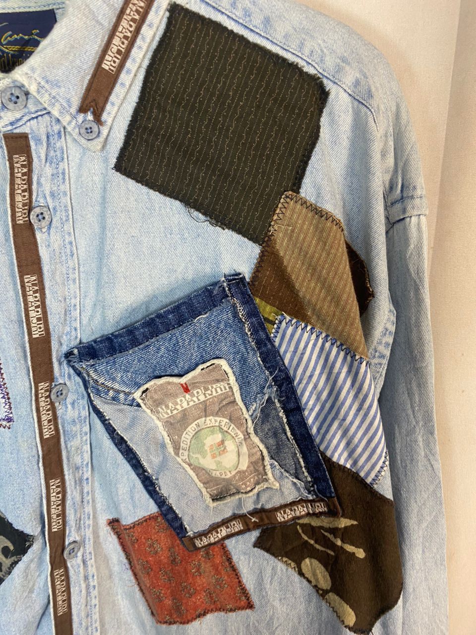 Karl Kani × Napapijri Napapijri patches button up denim jacket by karl kani Size US XL / EU 56 / 4 - 10 Thumbnail