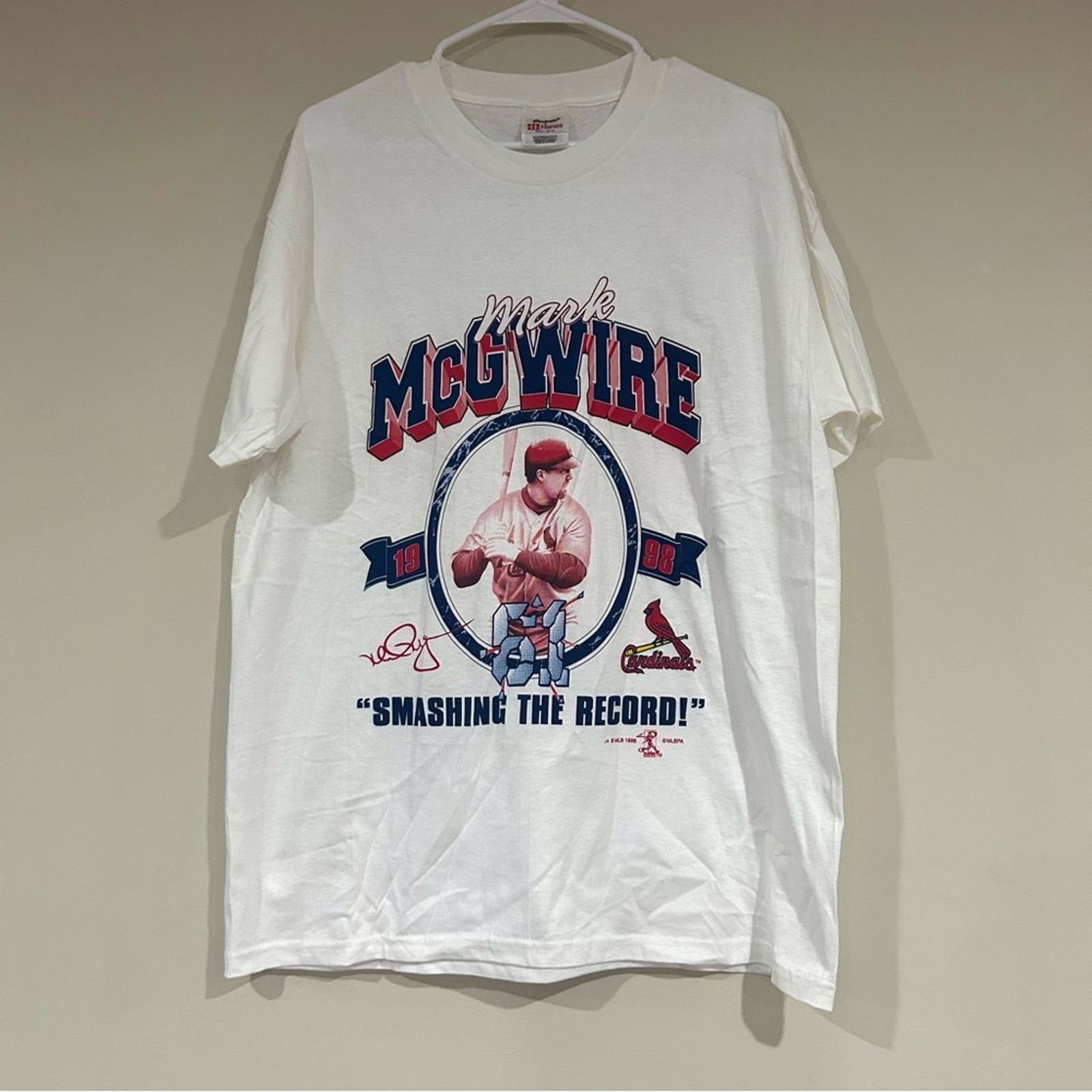 Hanes 1998 Mark McGwire St. Louis Cardinals Shirt Size US L / EU 52-54 / 3 - 1 Thumbnail
