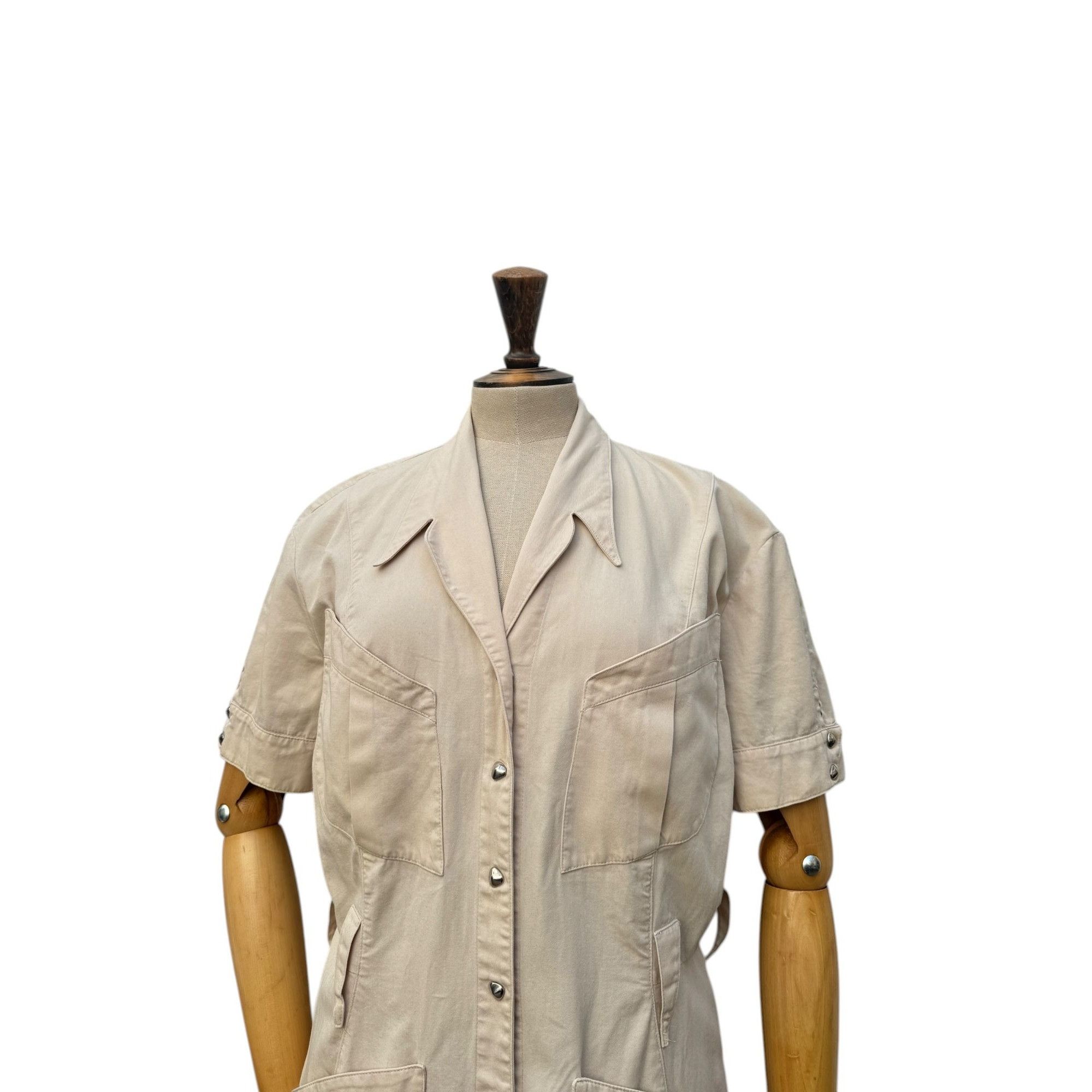 Thierry Mugler Beige Sculptural Dress Size M / US 6-8 / IT 42-44 - 3 Thumbnail