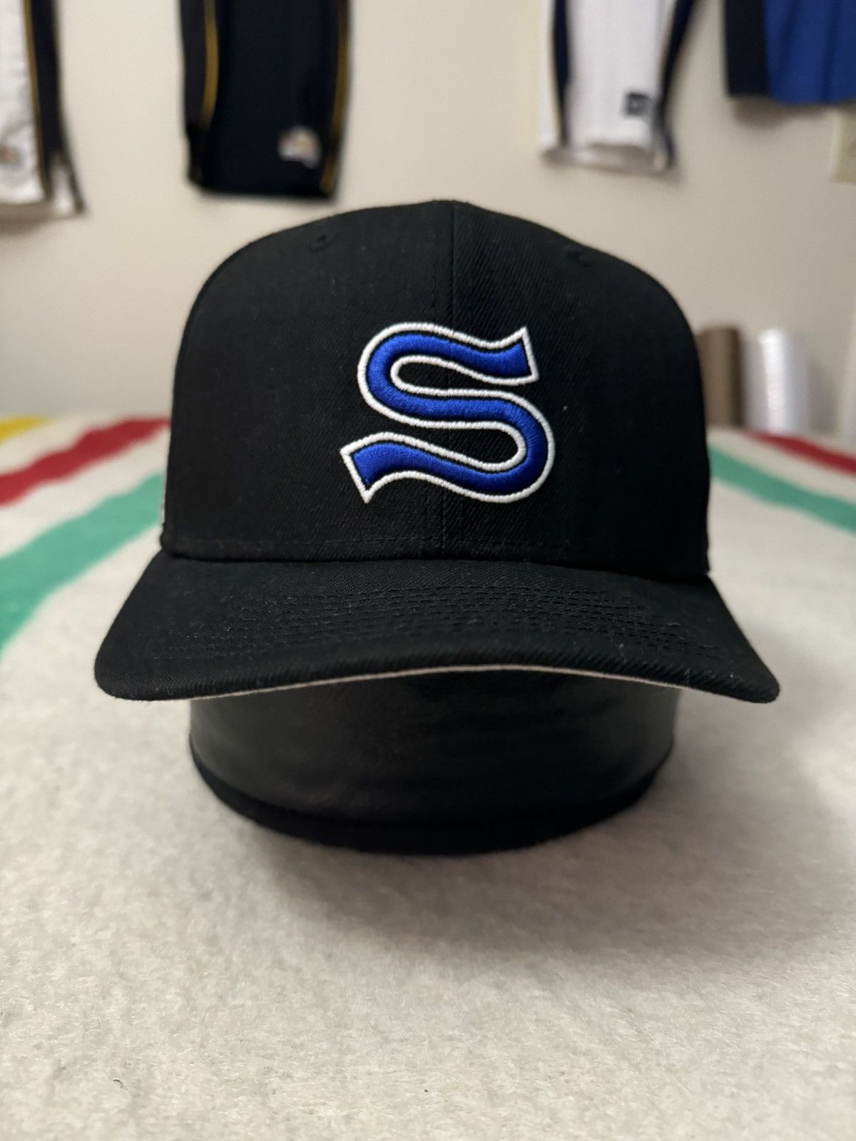 Streetwear × Stussy 2020 Stussy S Emblem New Era Fitted Hat Size 7 