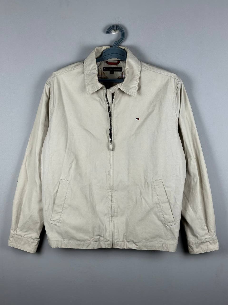 Tommy Hilfiger Vintage Tommy Hilfiger Beige Cotton Trucker Jacket Size US M / EU 48-50 / 2 - 1 Thumbnail