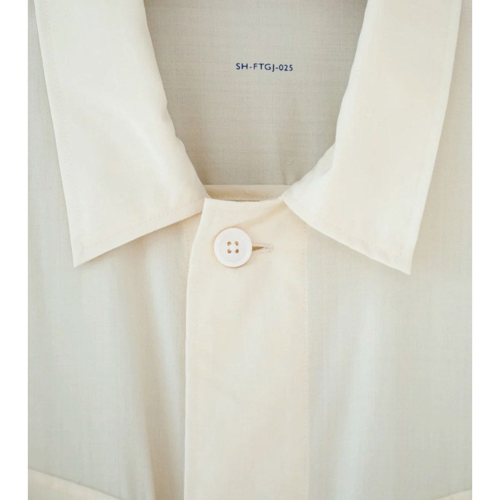 Japanese Brand S H SHIRTS Fatigue Shirt - Natural Wool Silk - L NWT $875 Size US L / EU 52-54 / 3 - 6 Thumbnail