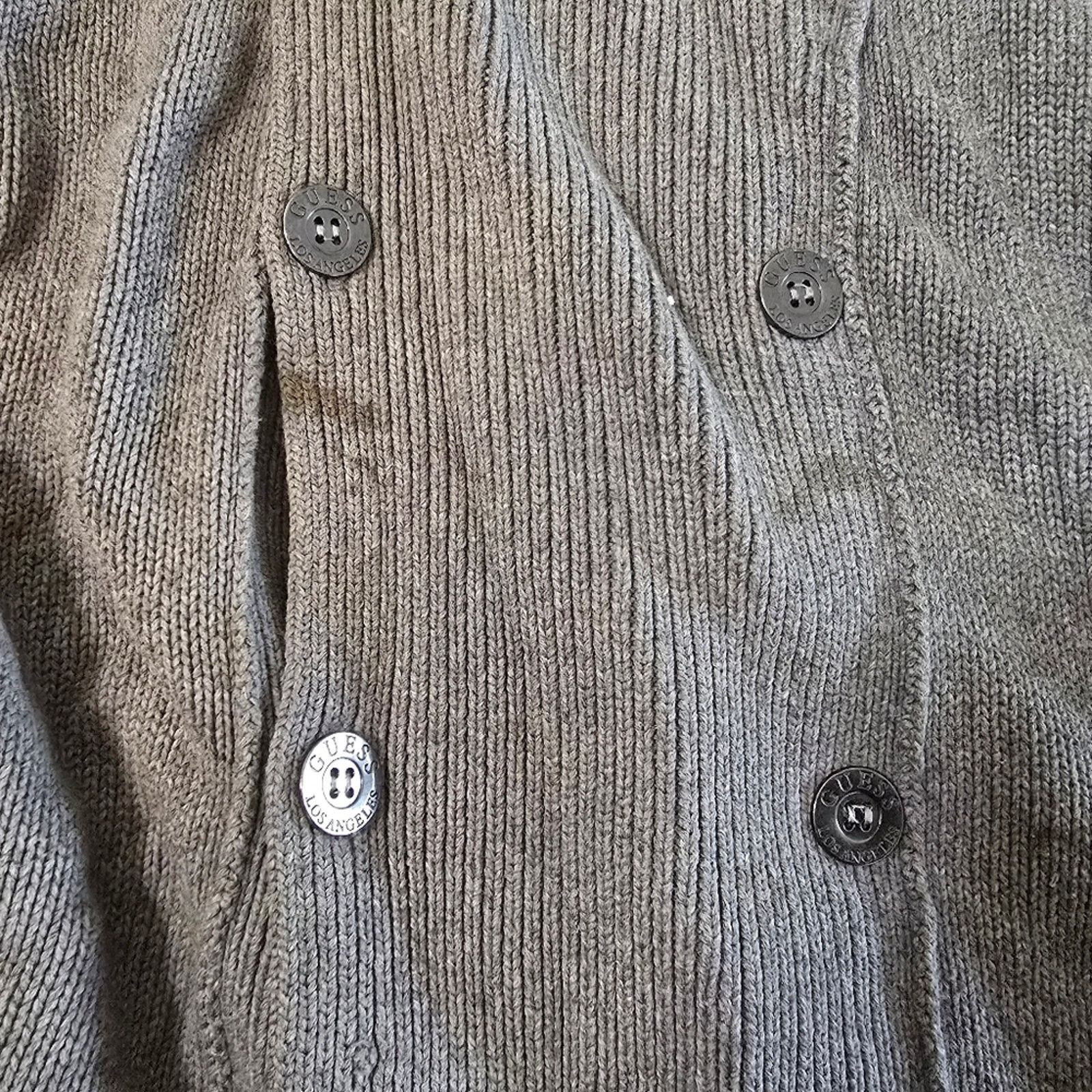 Guess Grey Detailed | GUESS | Sweater Jacket Size S / US 4 / IT 40 - 4 Thumbnail