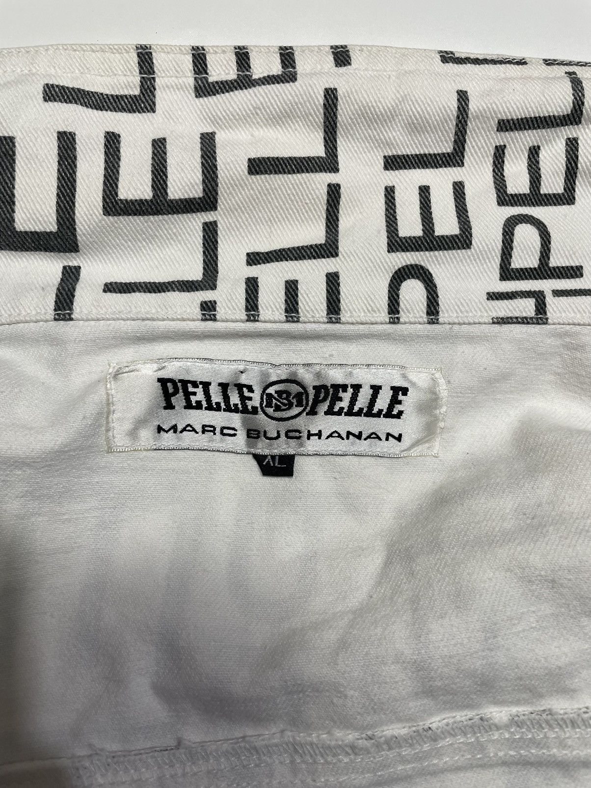 Pelle Pelle Marc Buchanan Pelle pelle Fullprint Denim Jacket monogram Size US XL / EU 56 / 4 - 8 Thumbnail