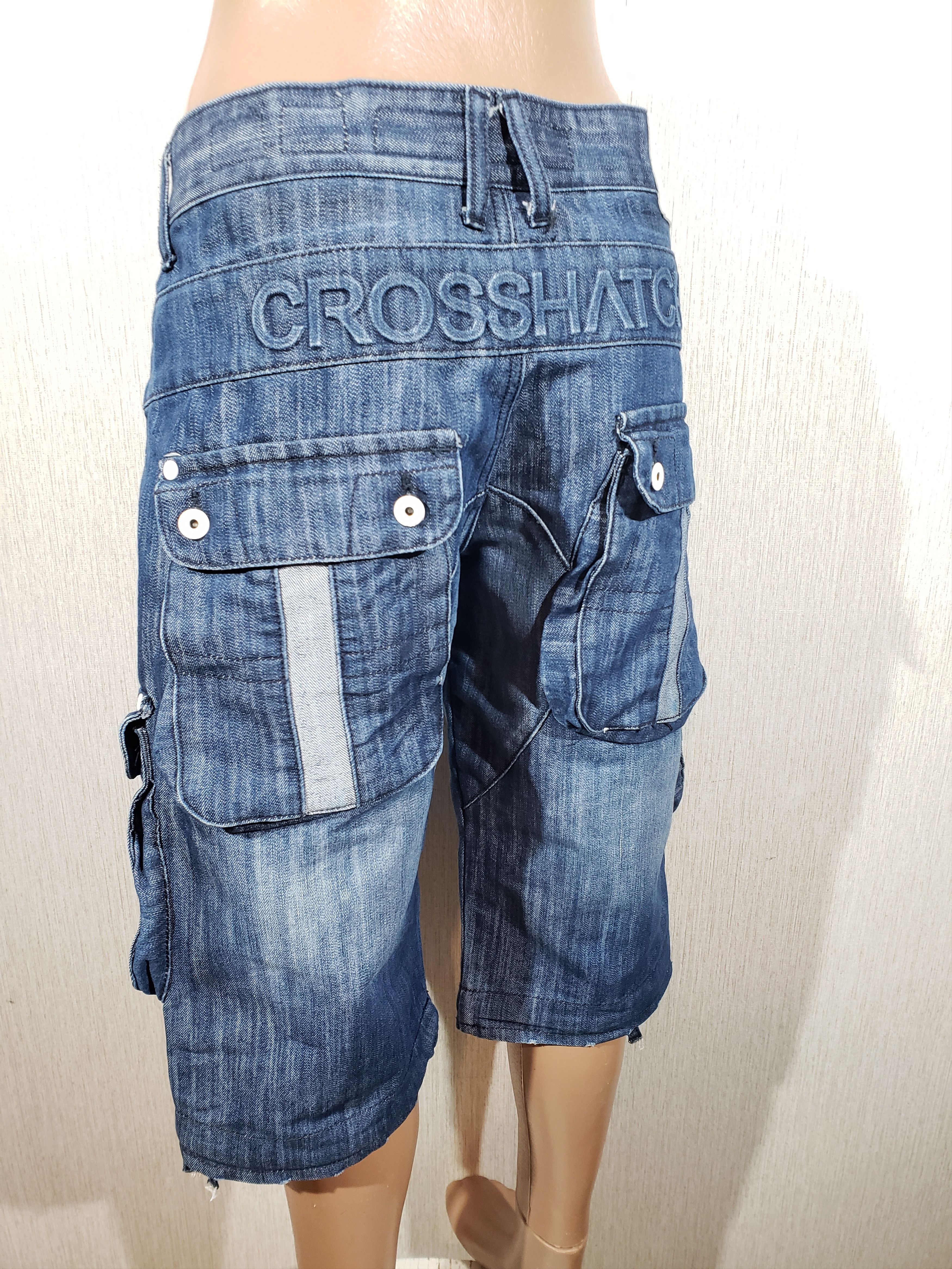 Designer × Jean Men's blue denim shorts with pockets. Size US 36 / EU 52 - 4 Thumbnail