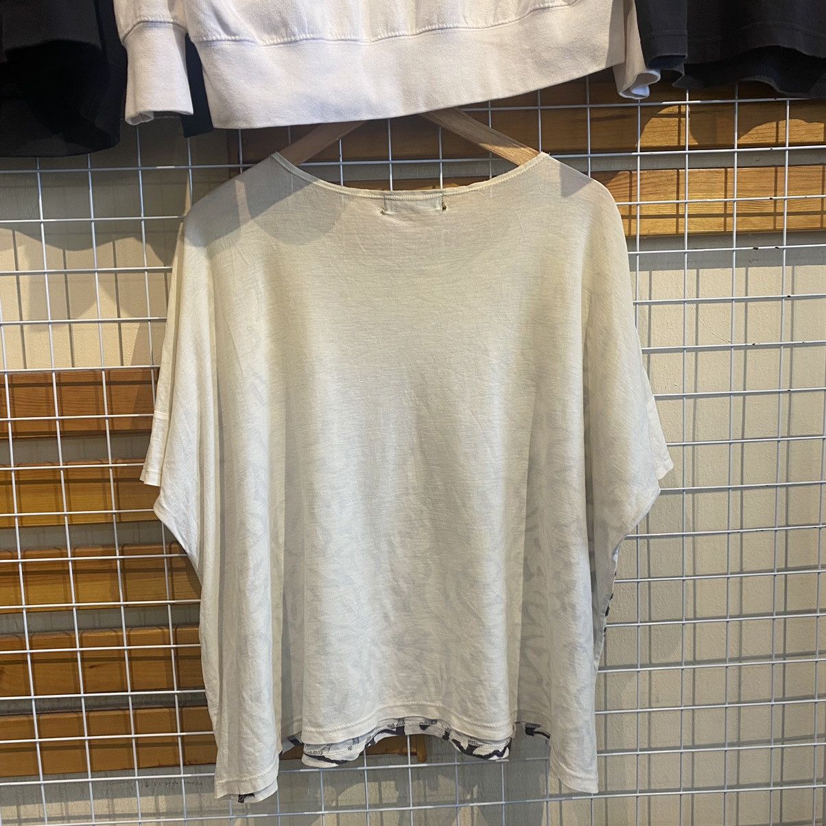 CABANE de ZUCCa × Japanese Brand Vtg Zucca Floral See Through Boxy Oversized T-Shirts Size US M / EU 48-50 / 2 - 2 Thumbnail