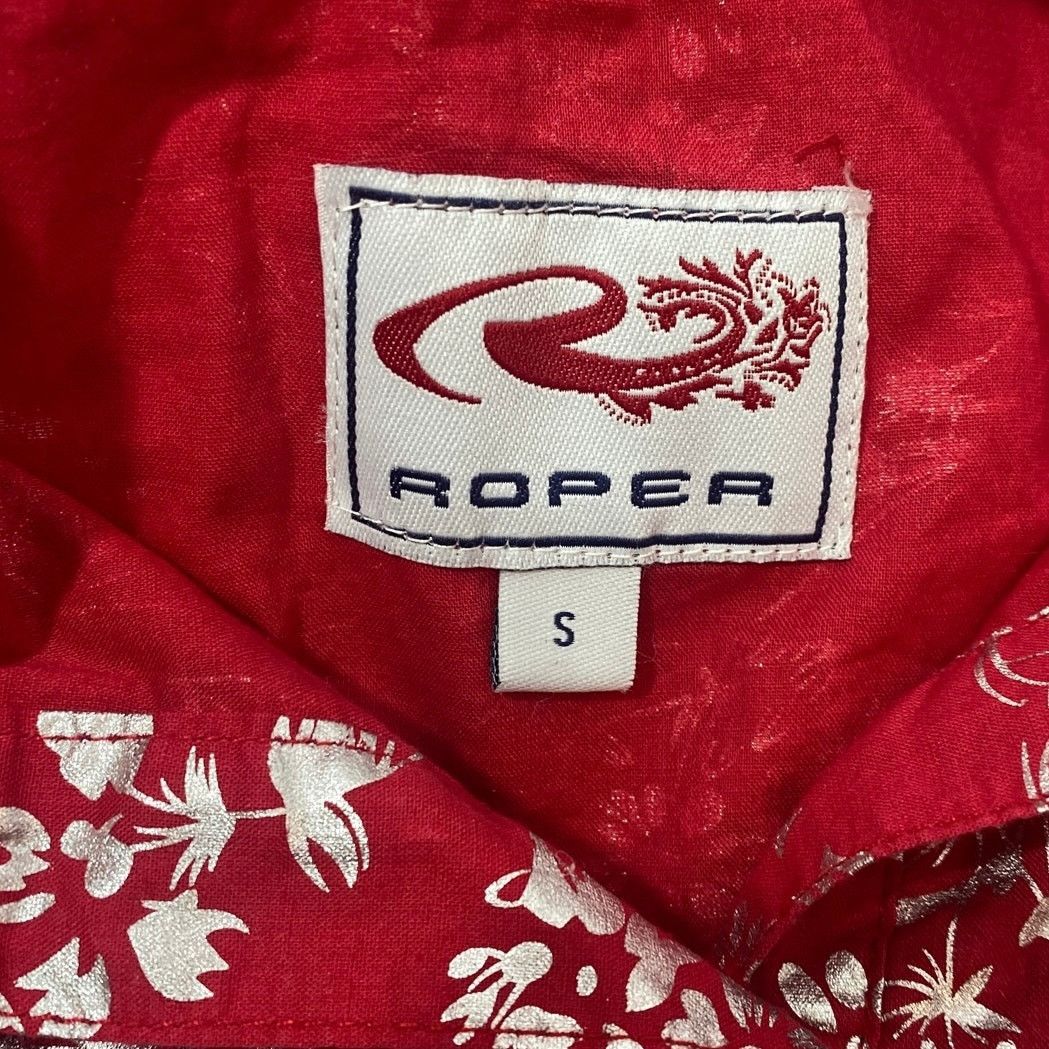 Roper Roper Fitted Jewel Snap Western Red Silver Shirt women sz S Size S / US 4 / IT 40 - 6 Thumbnail