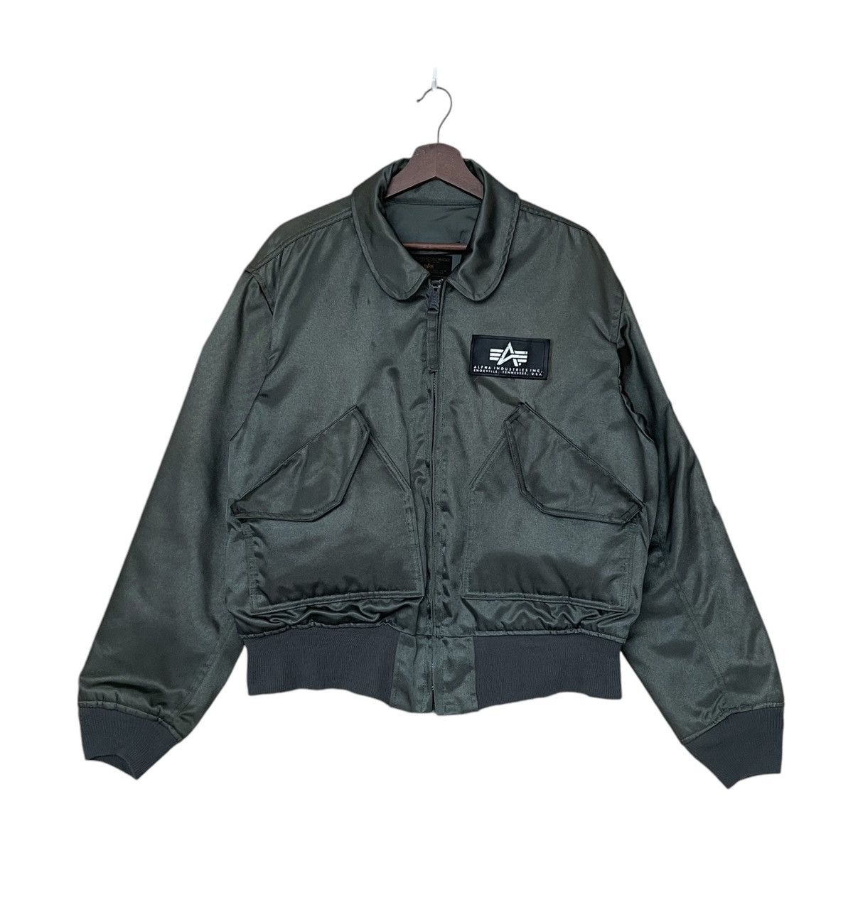 Alpha Industries × Vintage Vintage Alpha Industries CWU 45P Bomber Jacket 1990s Size US L / EU 52-54 / 3 - 1 Thumbnail