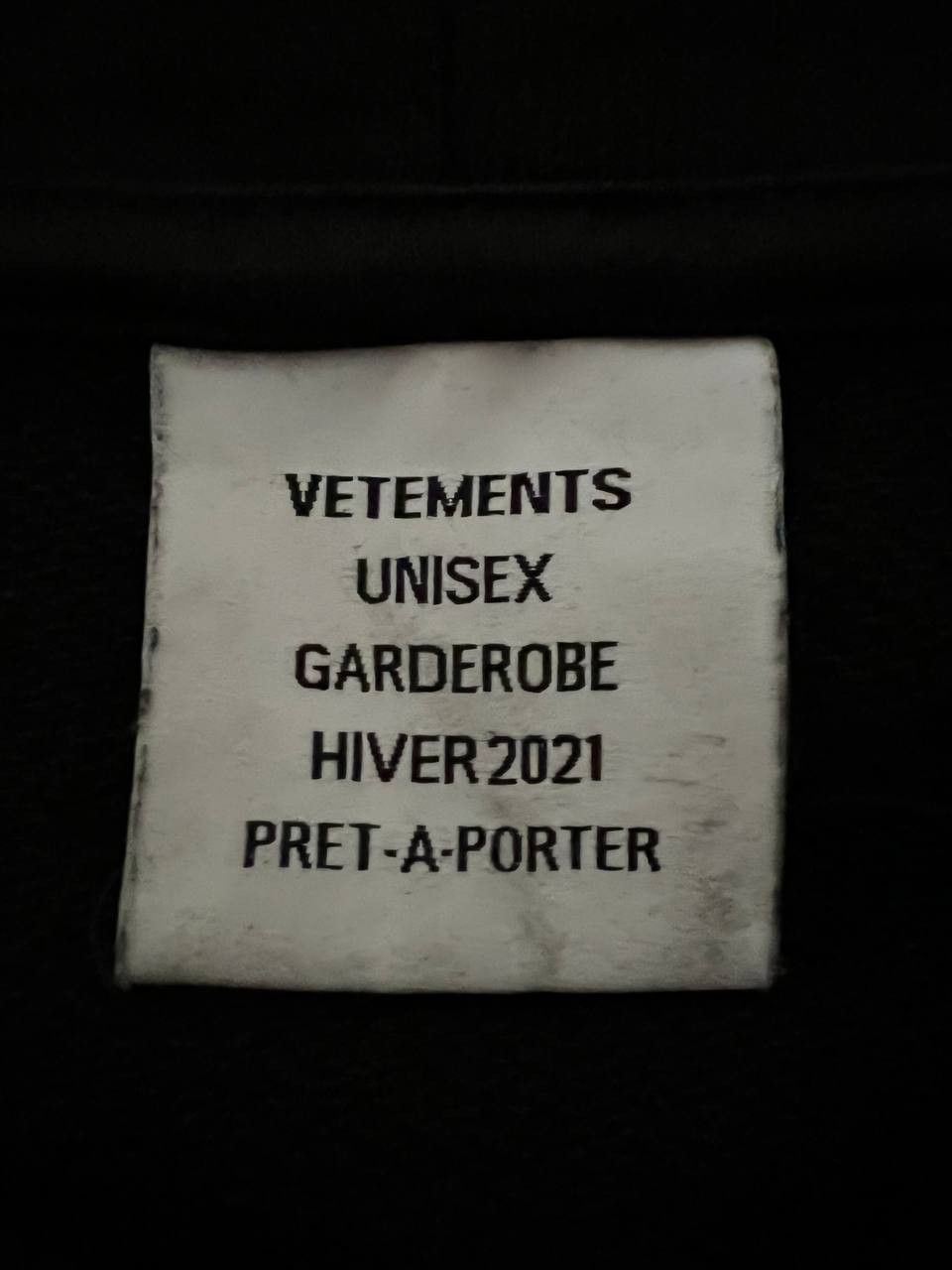Vetements Vetements Embroided Blackout Hoodie Size US S / EU 44-46 / 1 - 4 Thumbnail