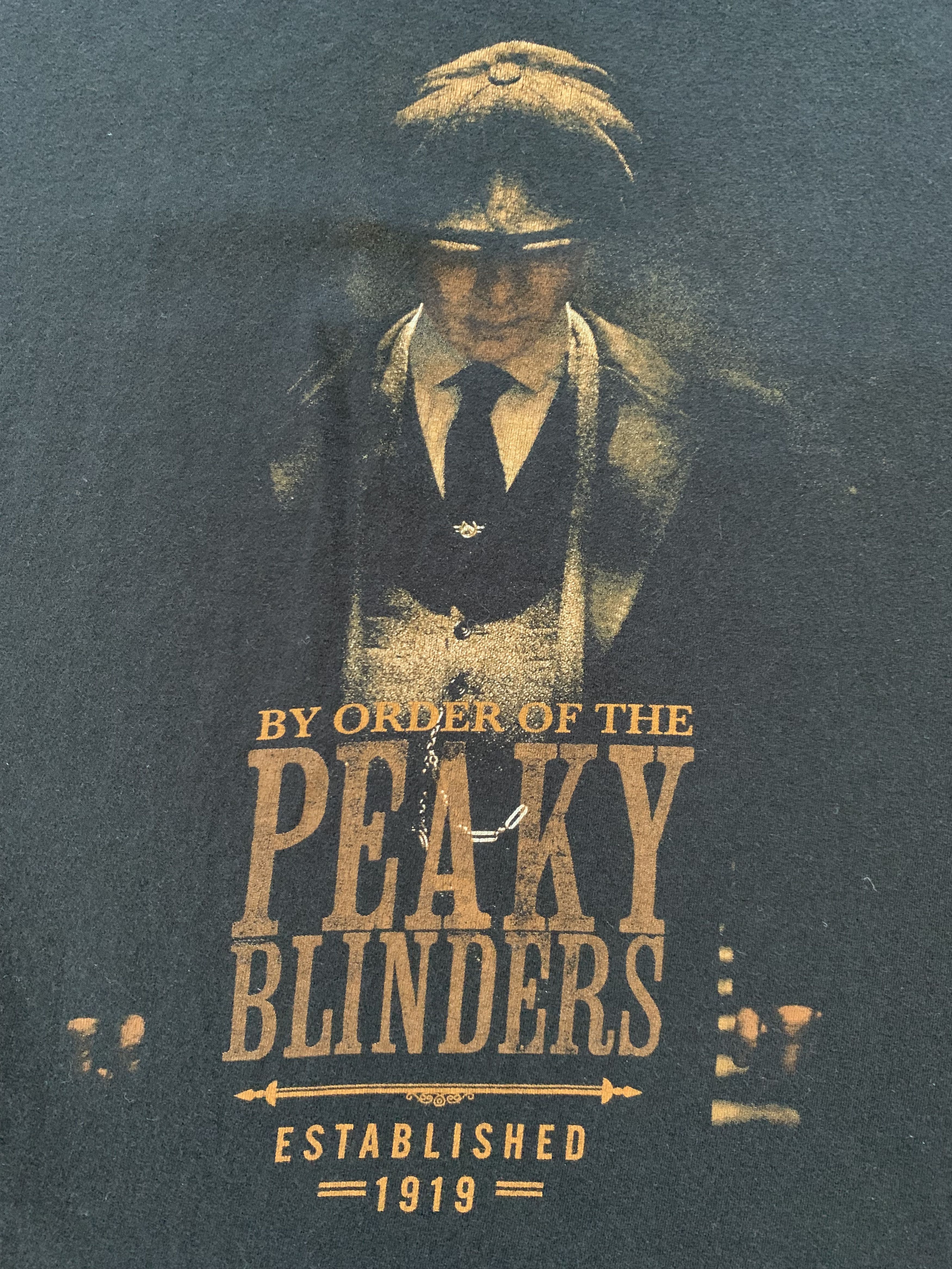 Vintage Vintage Peaky Blinders 2013 Black Printed T Shirt Size US M / EU 48-50 / 2 - 5 Thumbnail