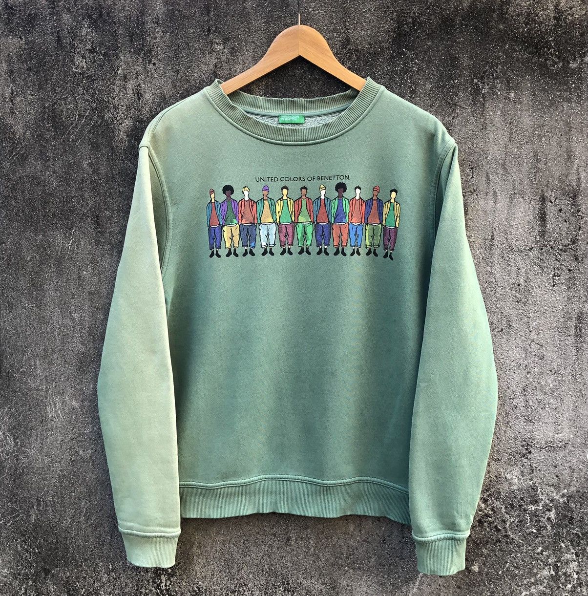 Vintage VTG THRASHED United Colours Of Benetton Crewneck Sweatshirt Size US S / EU 44-46 / 1 - 6 Thumbnail