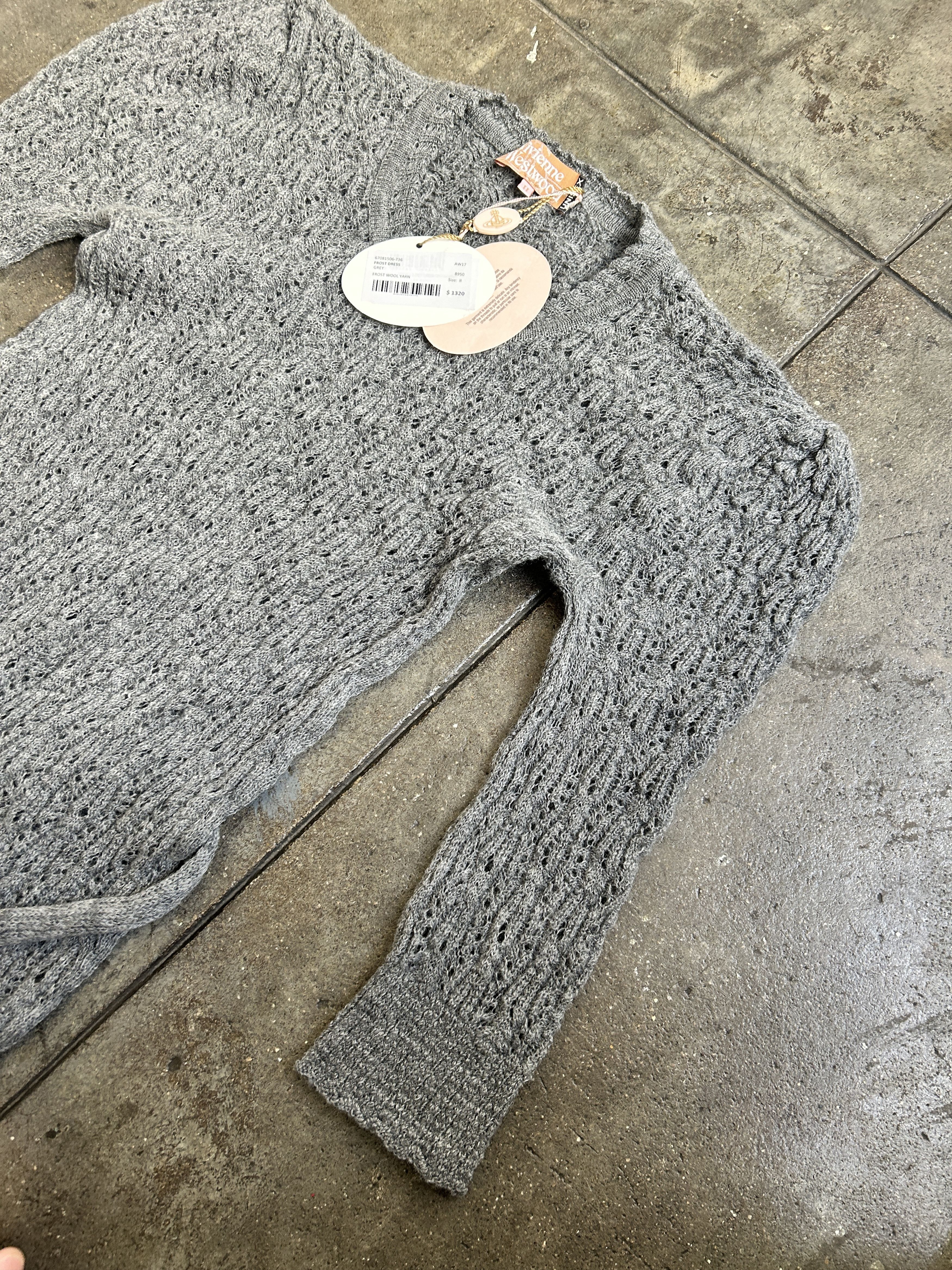 Vivienne Westwood 1320$ A/W 2017 Frost Dress in Wool w/ Cool Details Size S / US 4 / IT 40 - 4 Thumbnail