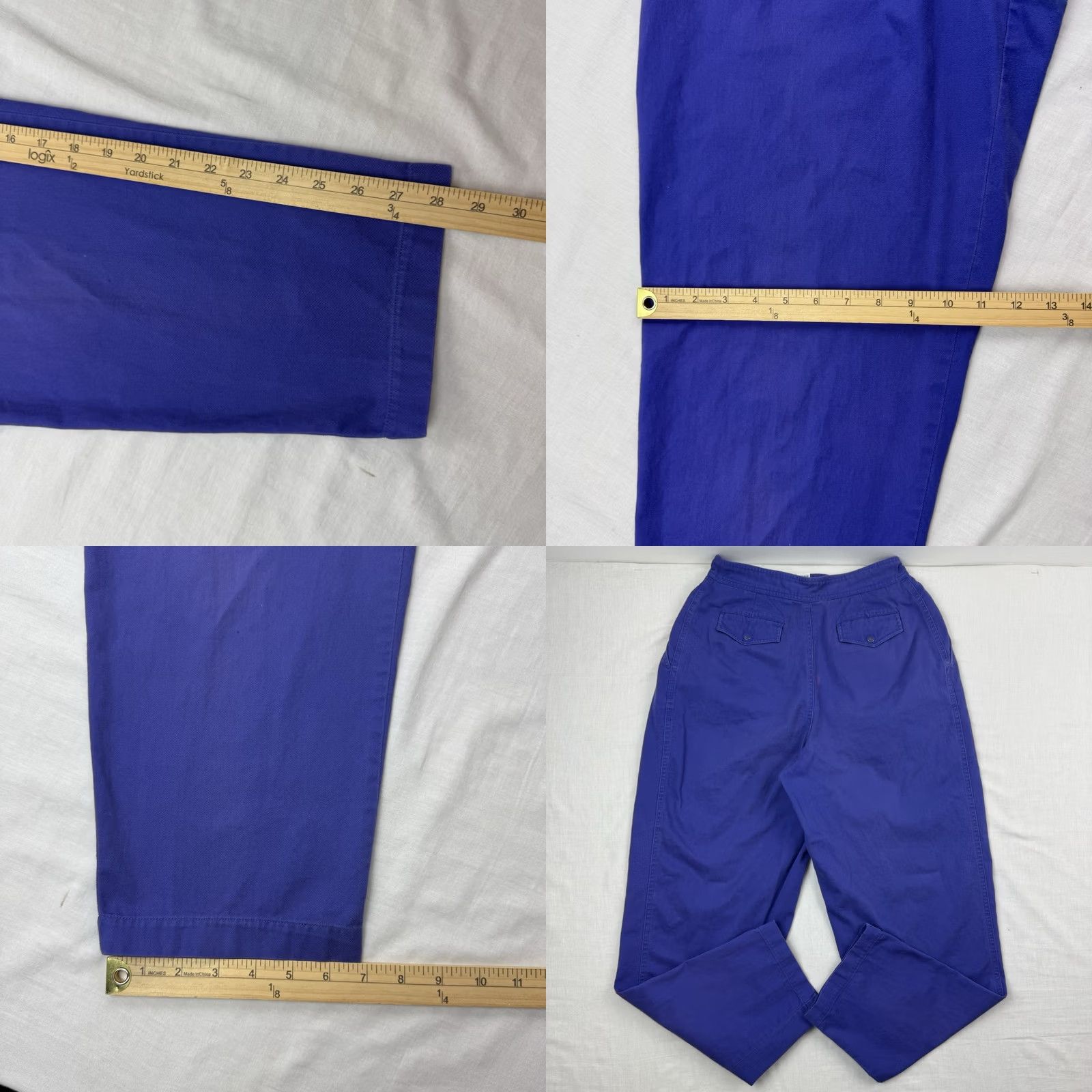 Vintage VINTAGE Cirage Pants Womens 10 High Waisted Hipster Mom Casual USA 80s Chino Purple Size 32" / US 10 / IT 46 - 10 Thumbnail