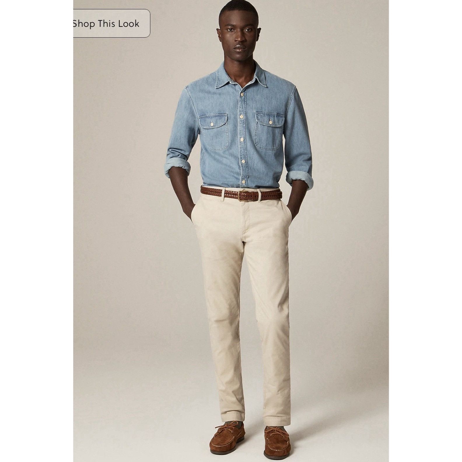 J.Crew J.Crew Mens 484 Slim-fit Stretch Chino Weathered Pant 31/32 Size US 31 - 7 Thumbnail