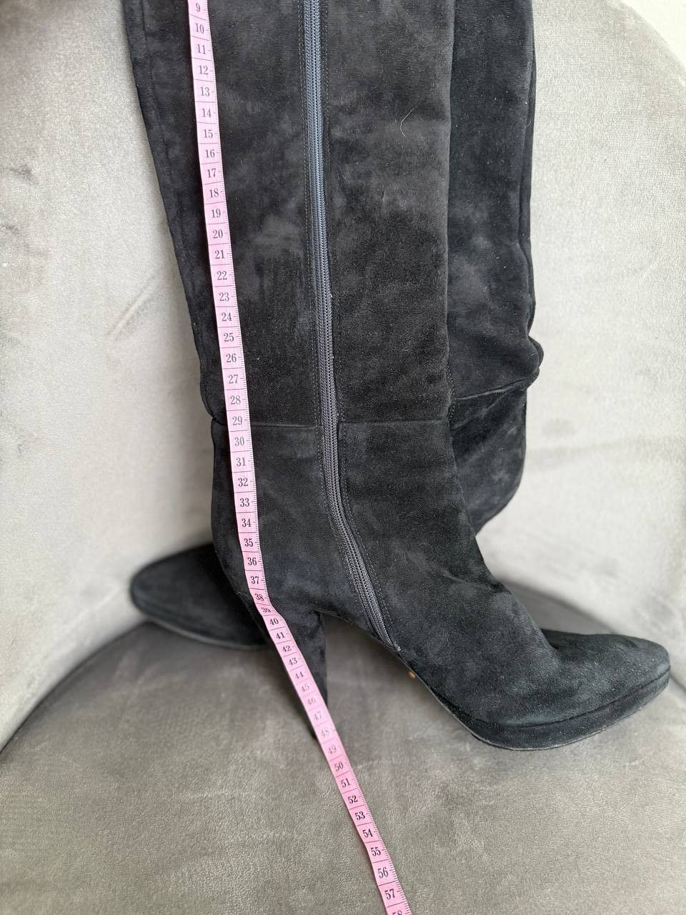 Prada Prada Suede Knee High Pointed Toe Heel Boot Vintage Women Size US 7 / IT 37 - 16 Thumbnail