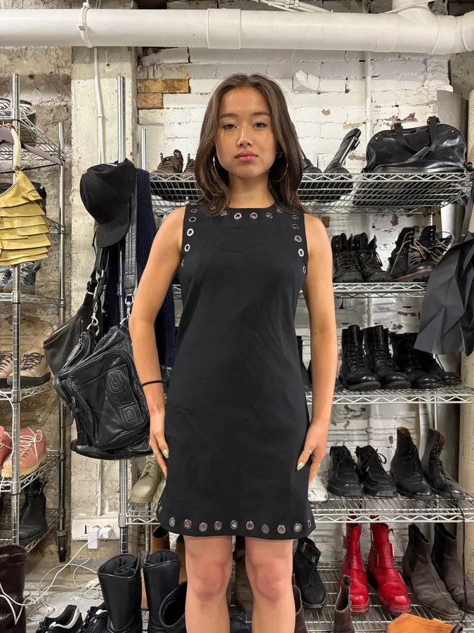 Vintage Plein Sud Studded Black Dress Size S / US 4 / IT 40 - 2 Thumbnail