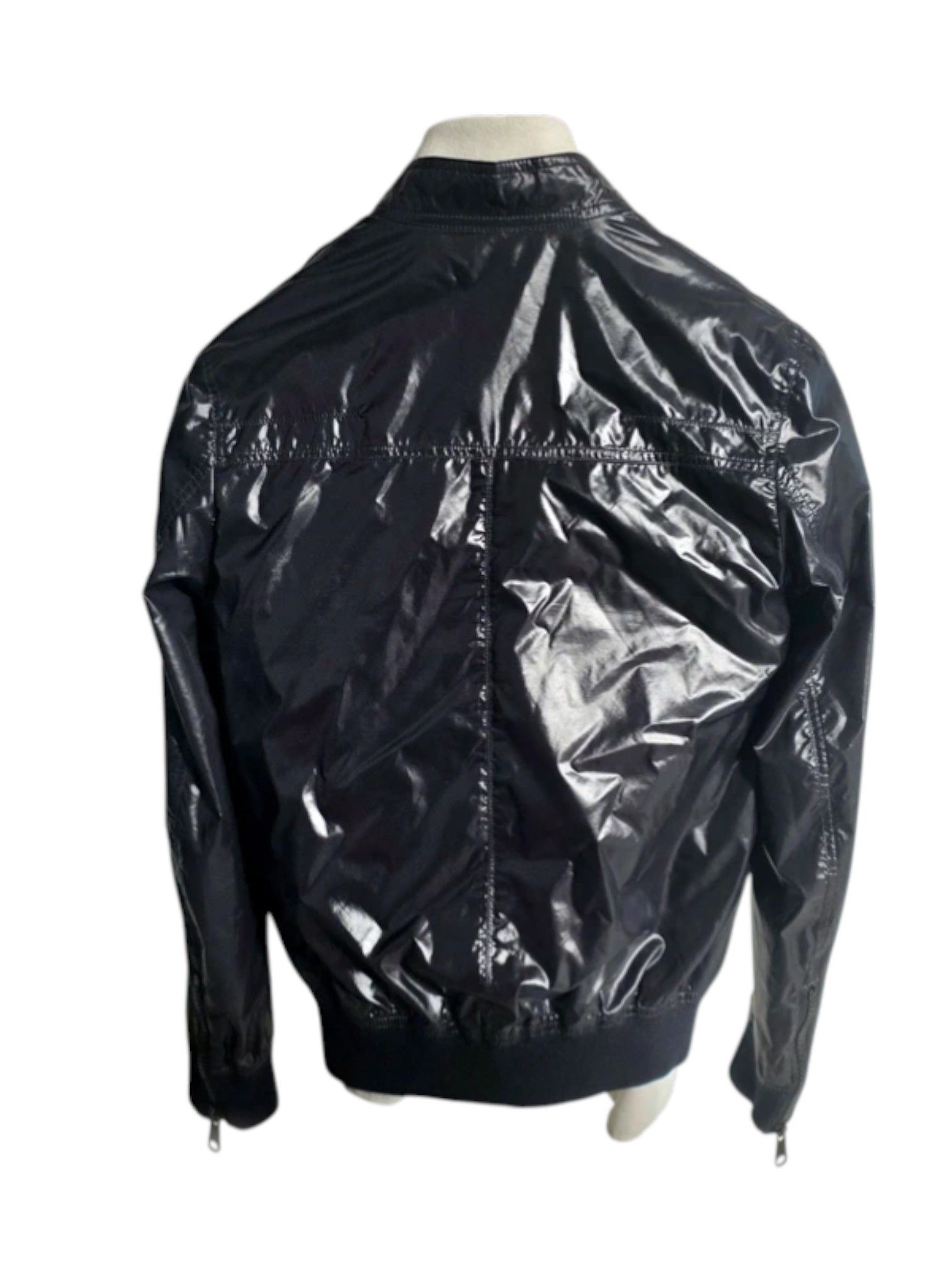 Dior Dior Homme Black Gloss Polyamide Zip Jacket Size US S / EU 44-46 / 1 - 2 Thumbnail