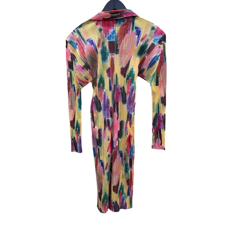 Issey Miyake Issey Miyake size:3 Colorful Mosaic pleated cardigan Size S / US 4 / IT 40 - 2 Thumbnail
