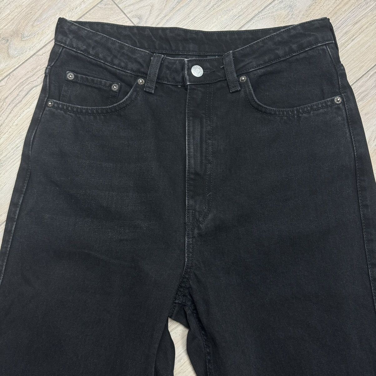 Other Rare Weekday Rowe Extra High Straight Black Denim Jeans Size US 30 / EU 46 - 6 Thumbnail