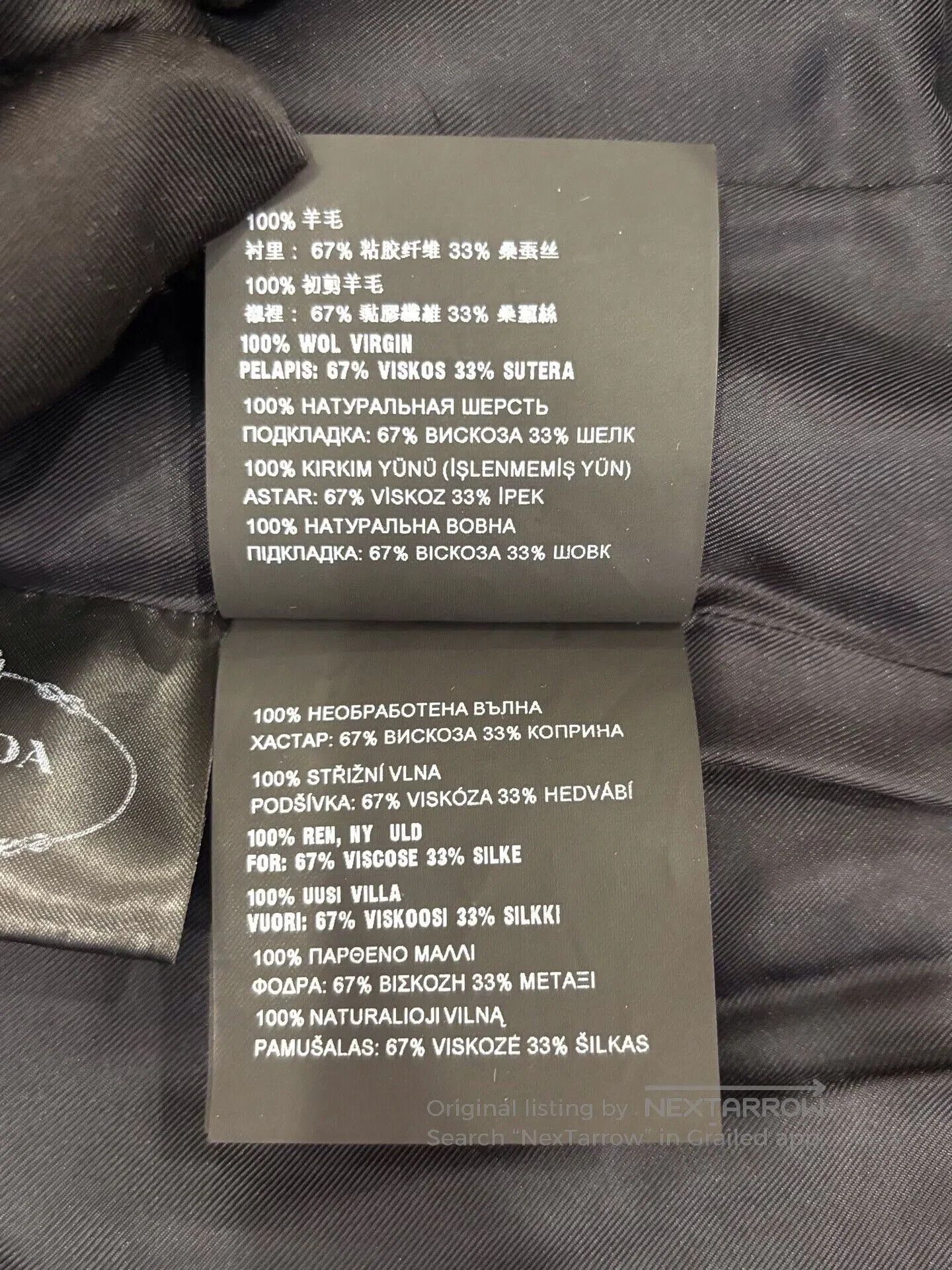Prada Prada Women's Black Wool Jacket. Size S / US 4 / IT 40 - 8 Thumbnail