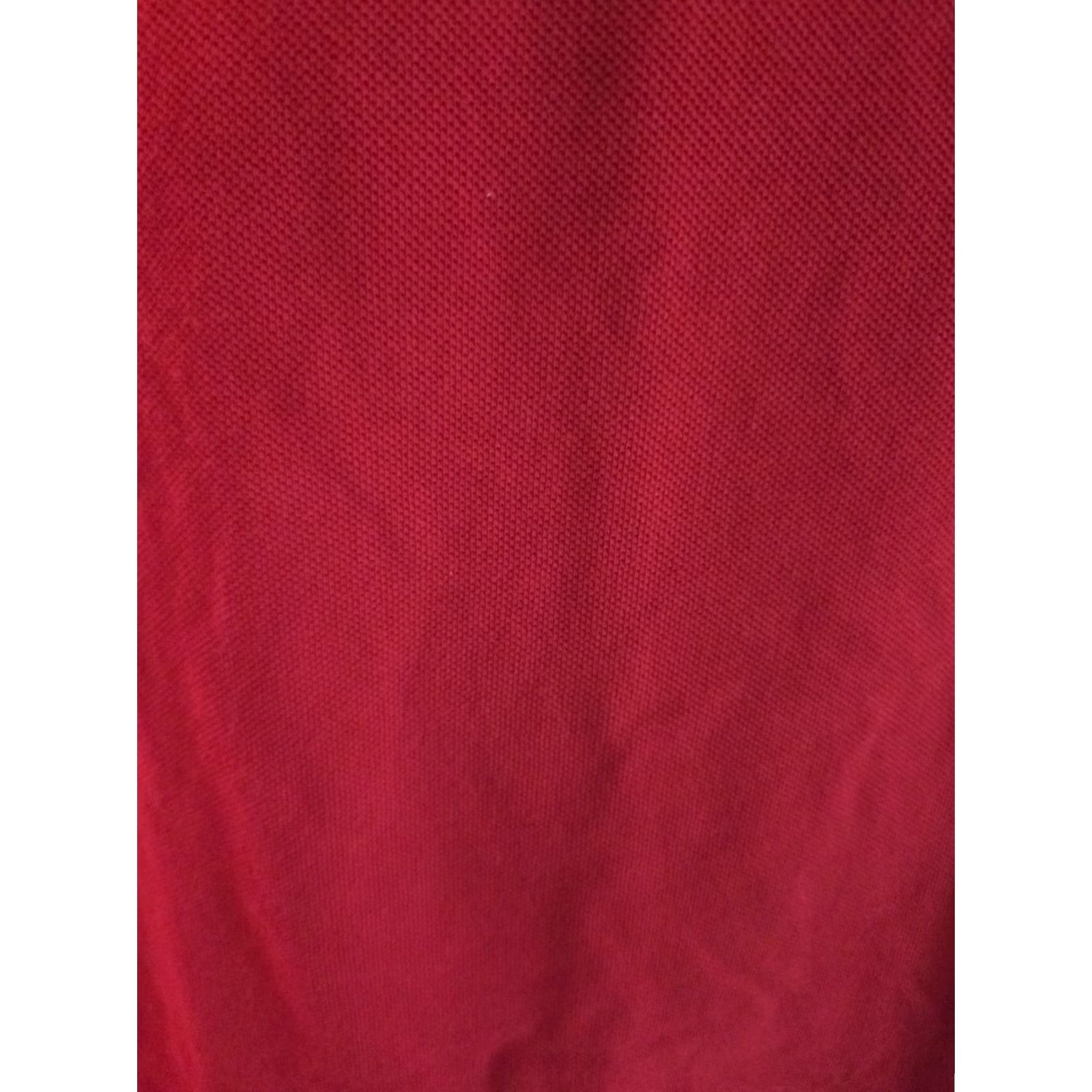 Polo Ralph Lauren Polo Ralph Lauren Shirt Men XL Red & Black Short Sleeve V-Neck Logo Embroidered 100% Cotton T-Shirt Size US L / EU 52-54 / 3 - 5 Thumbnail