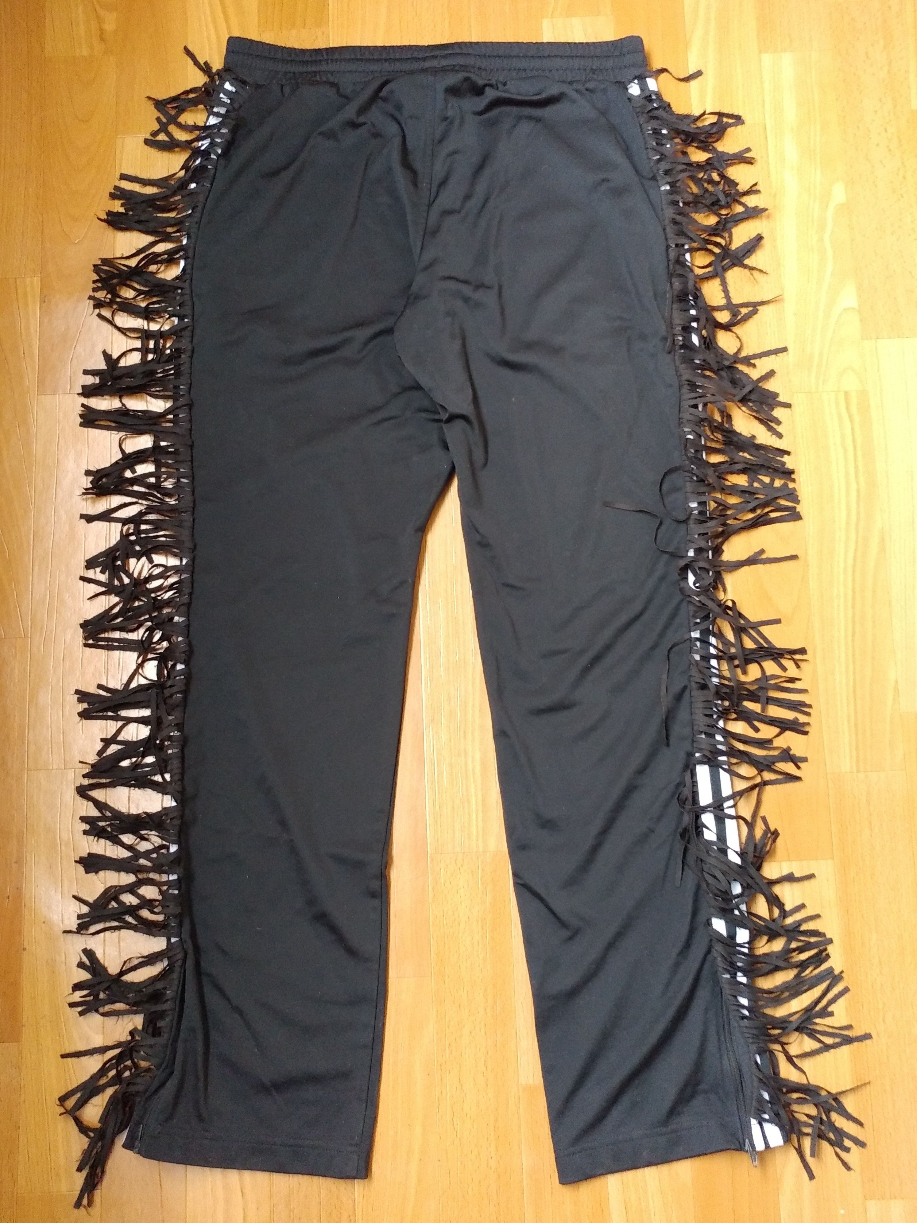 Adidas × Jeremy Scott ADIDAS JEREMY SCOTT TRACK PANTS Fringe Tracksuit O21026 sz M Size US 32 / EU 48 - 9 Thumbnail