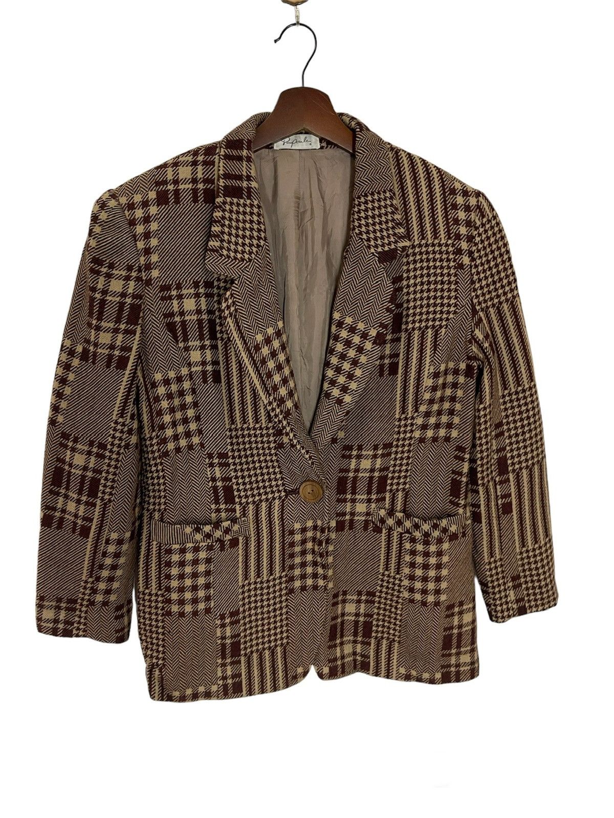 Vintage Patchwork's Design Casual Coat