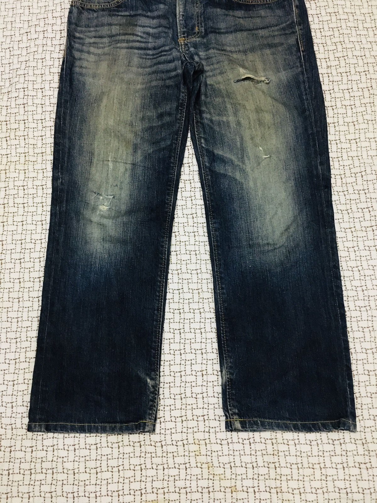 Edwin Edwin X Gold Rush Distressed Jeans (Y01) Size US 35 - 20 Thumbnail